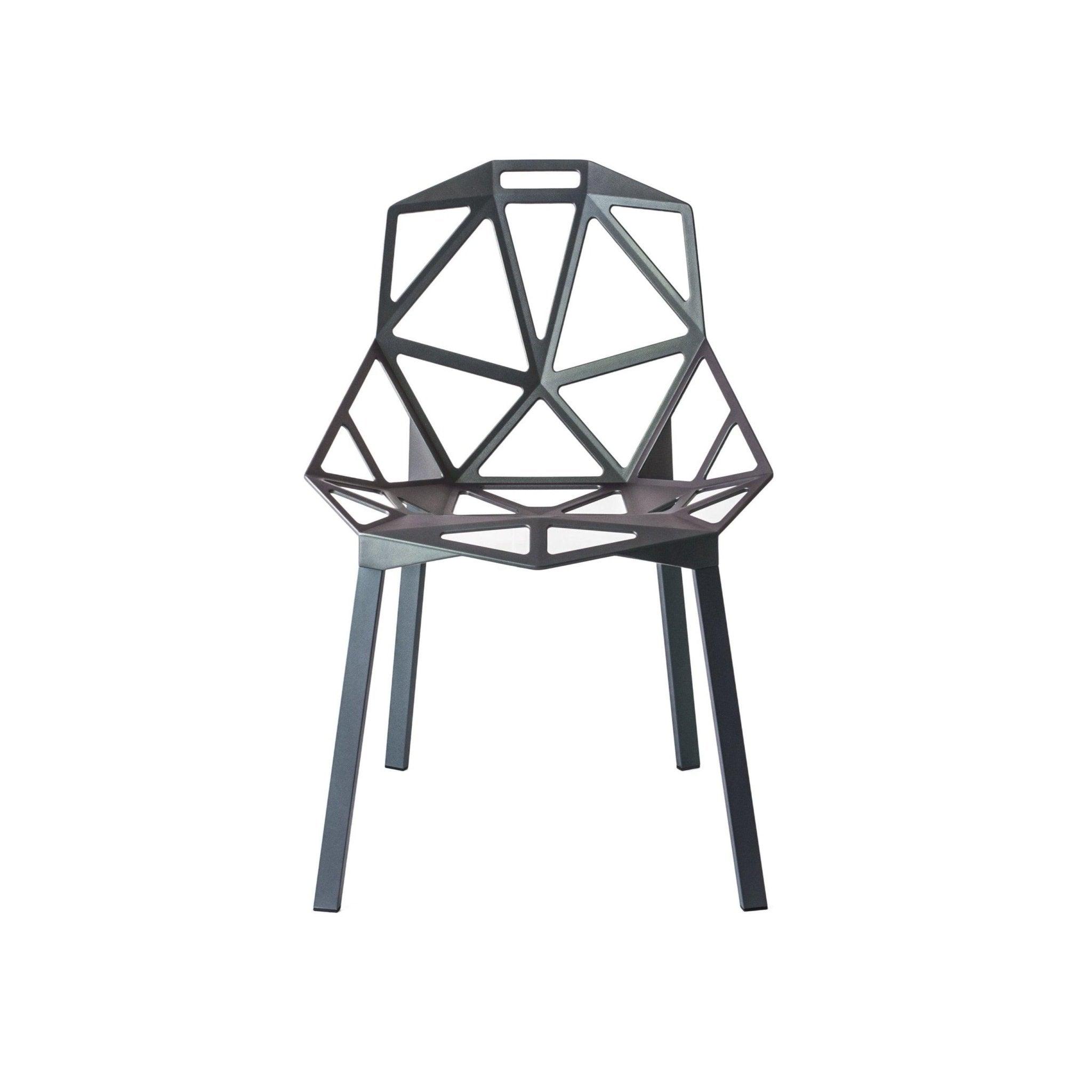 Krzesło CHAIR_ONE szarozielony z aluminium Magis Eye on Design