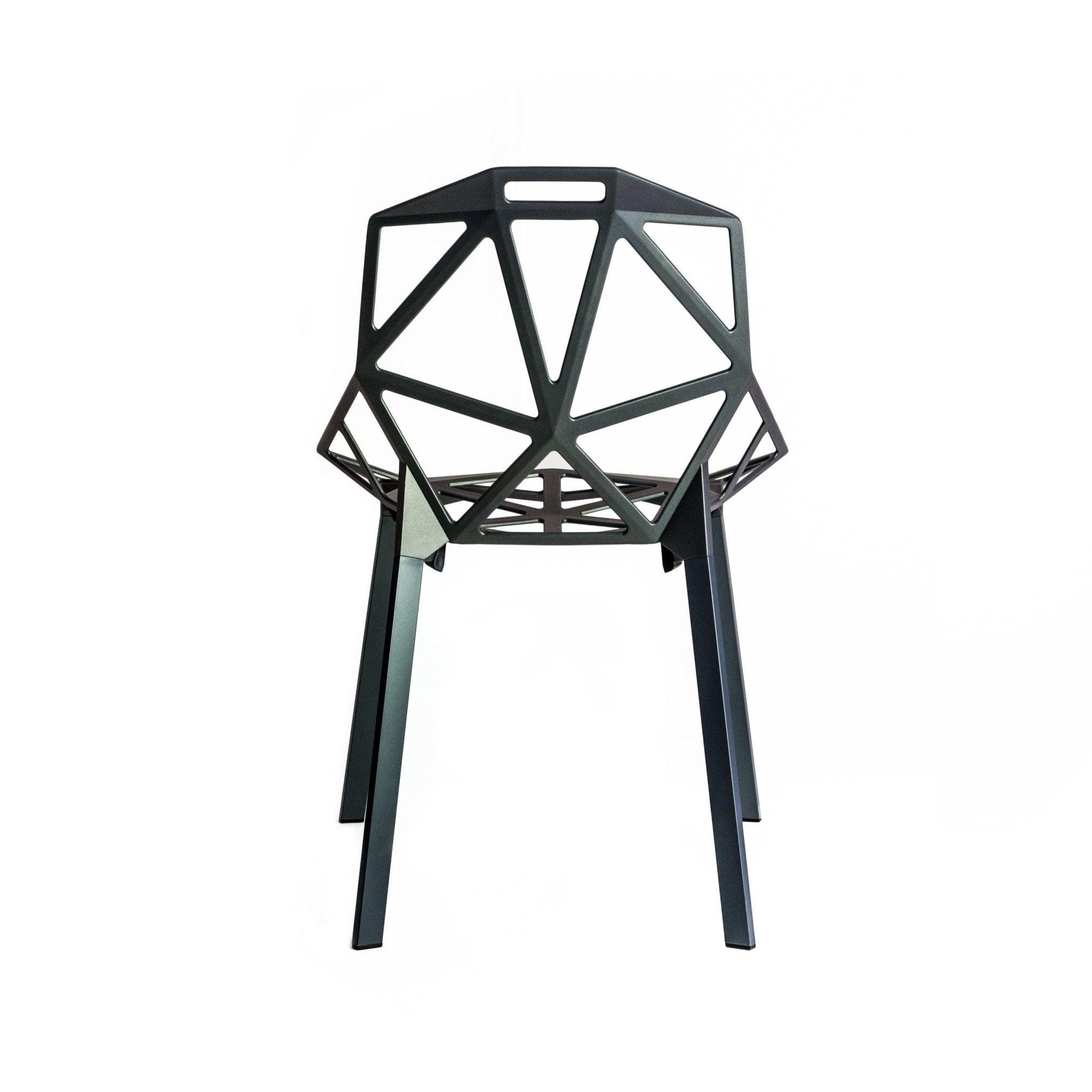 Krzesło CHAIR_ONE szarozielony z aluminium Magis Eye on Design