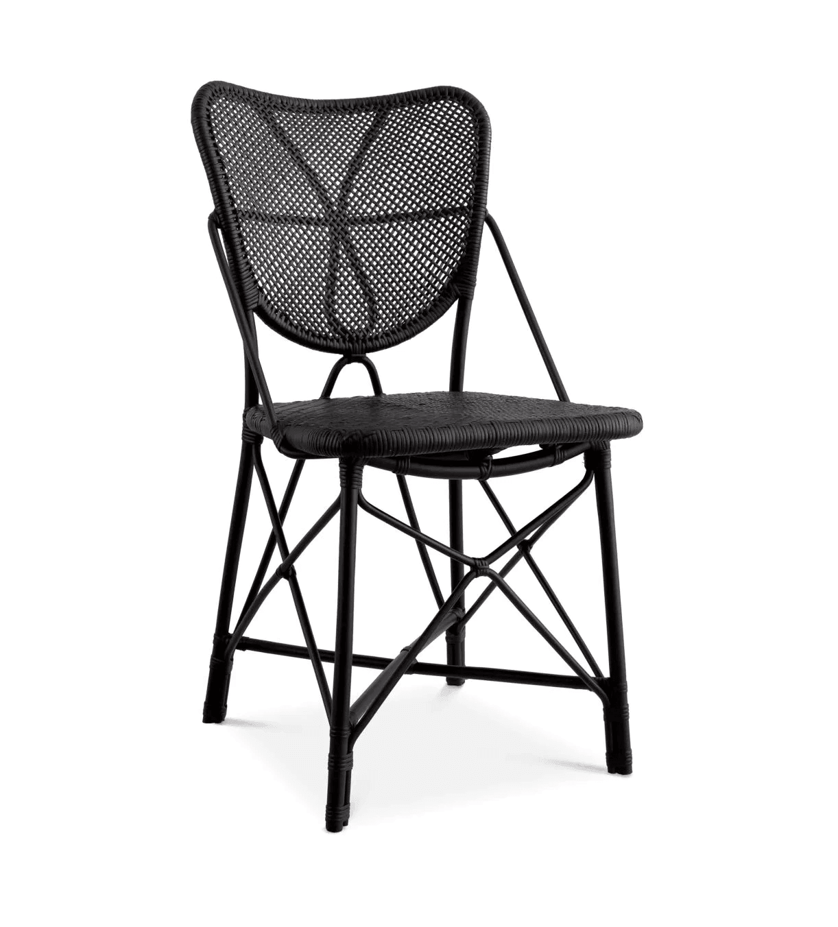 Krzesło COLONY czarny rattan Eichholtz Eye on Design
