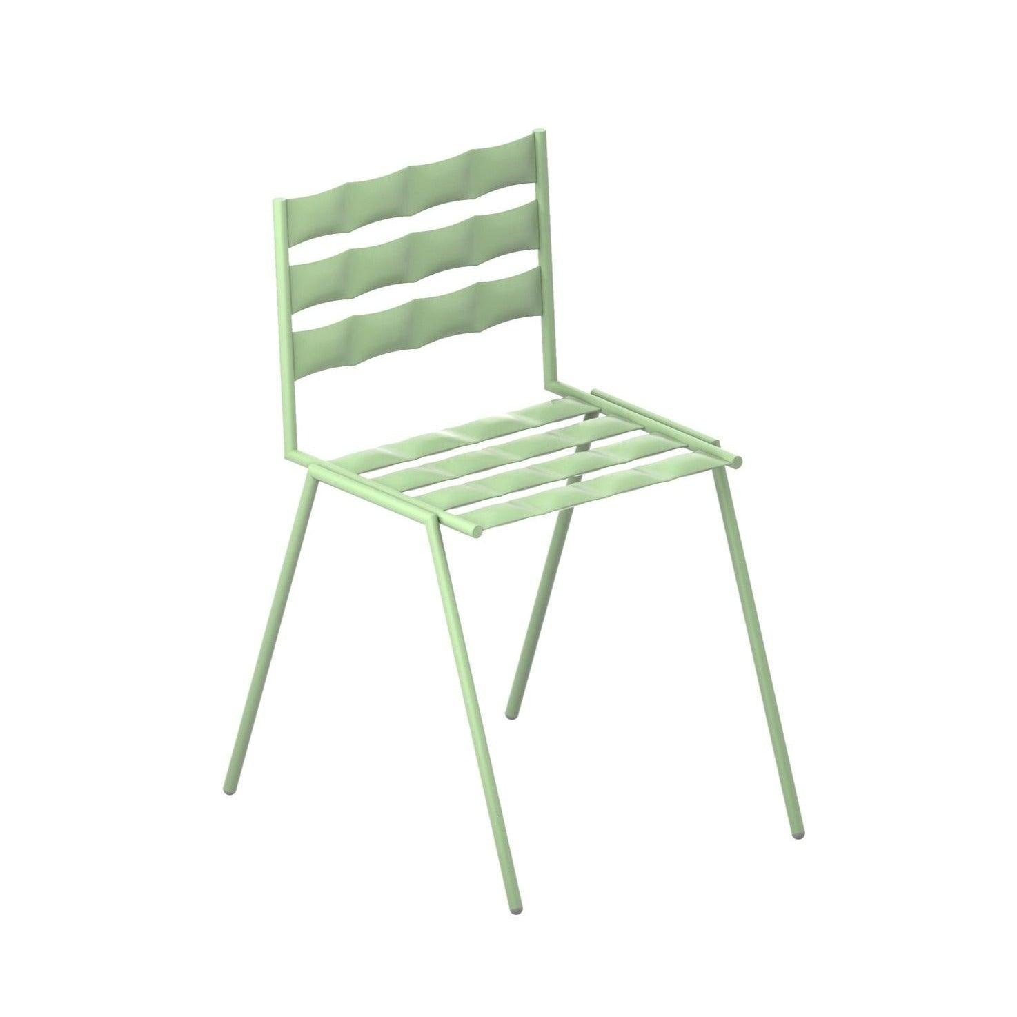 Krzesło COSMIC CHAIR stalowy Mati Sipiora Pastelowy zielony Eye on Design