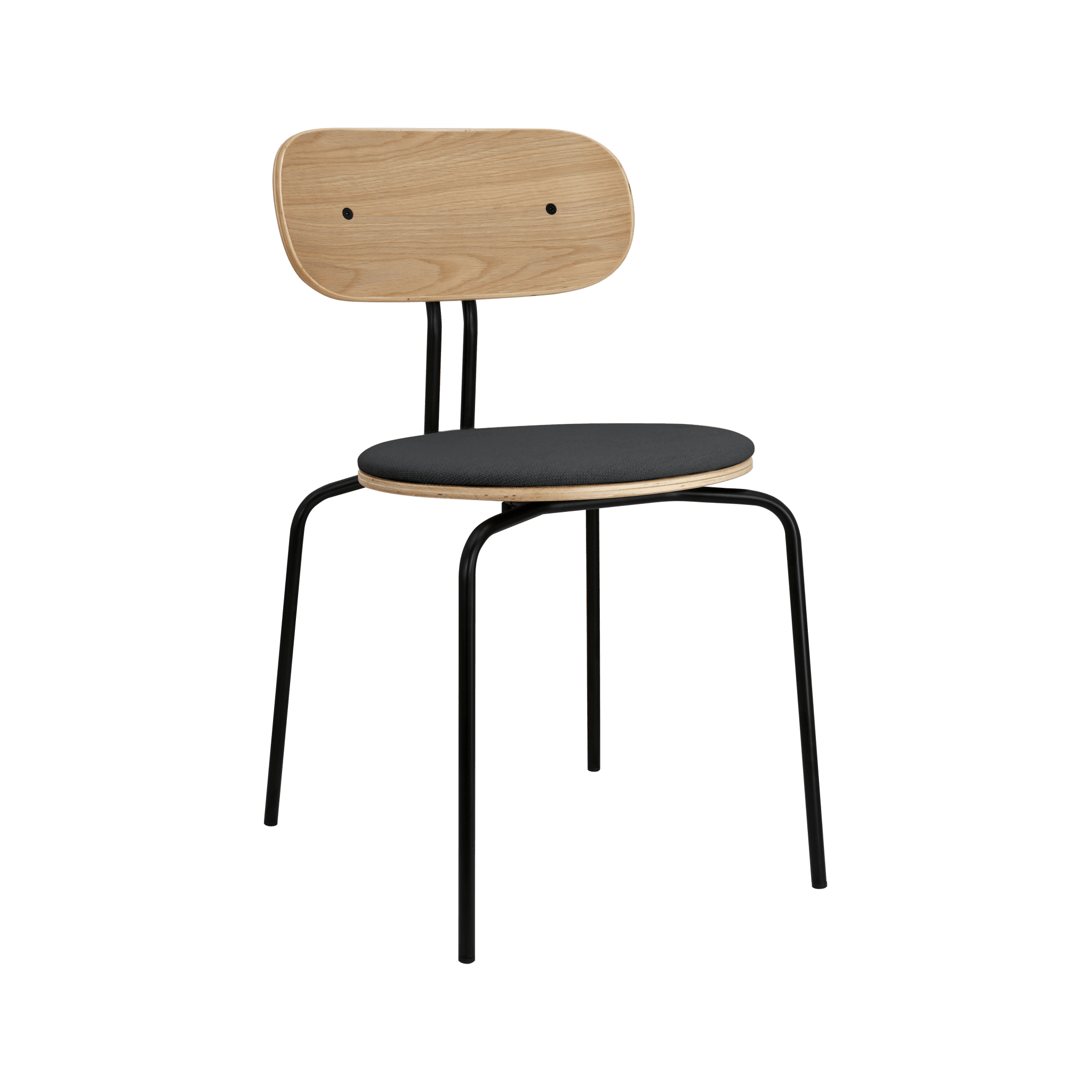 Krzesło CURIOUS antracytowy z czarną podstawą UMAGE Eye on Design