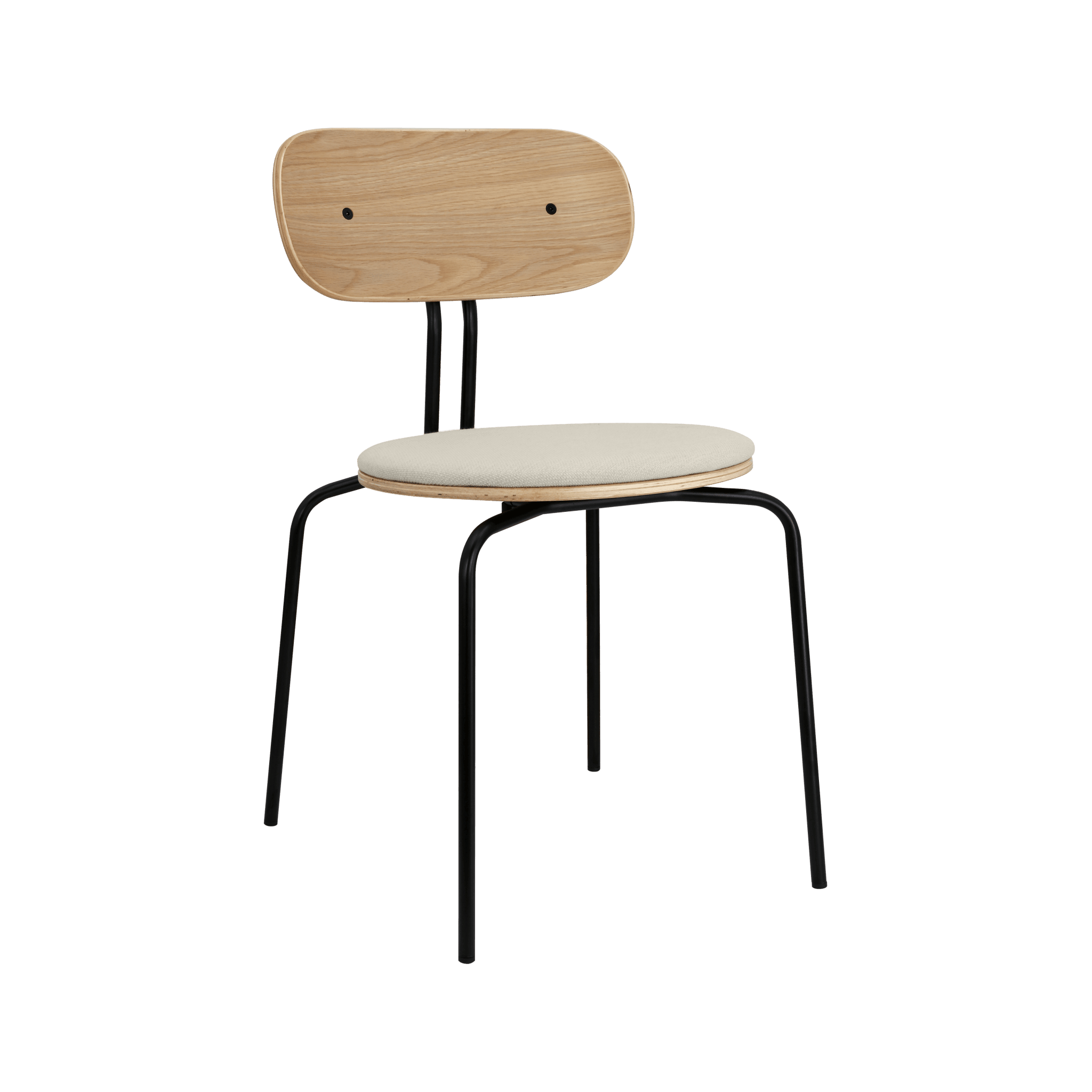 Krzesło CURIOUS beżowy z czarną podstawą UMAGE Eye on Design