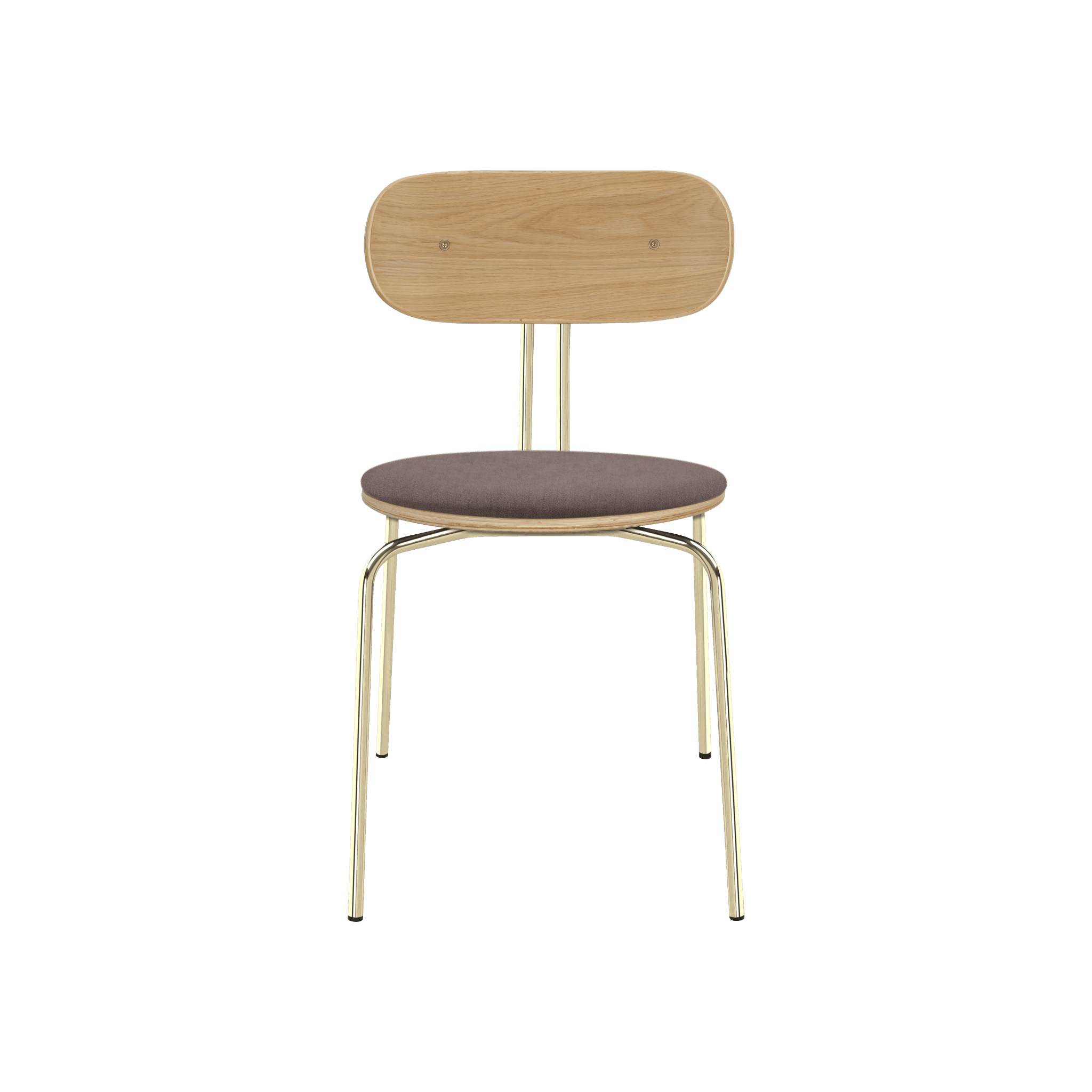 Krzesło CURIOUS brązowy ze złotą podstawą UMAGE Eye on Design