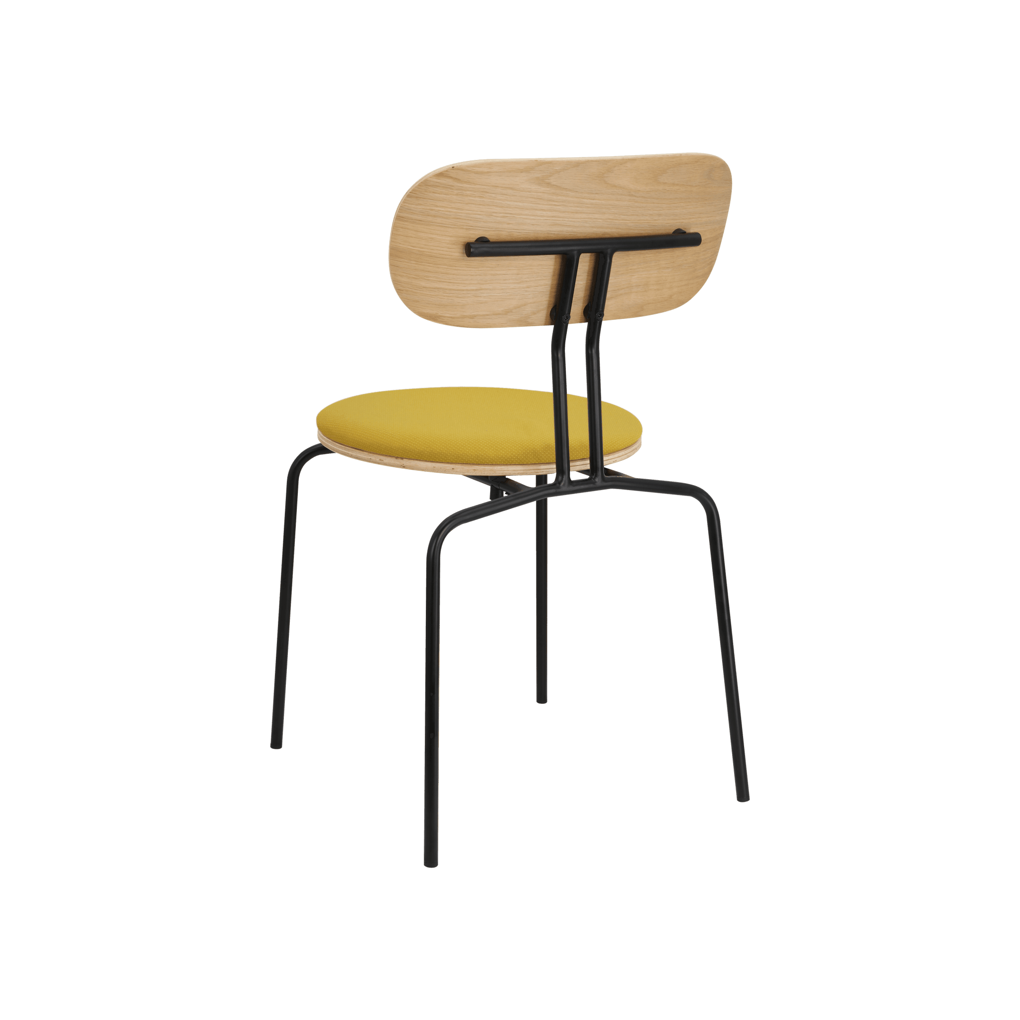 Krzesło CURIOUS szafranowy z czarną podstawą UMAGE Eye on Design