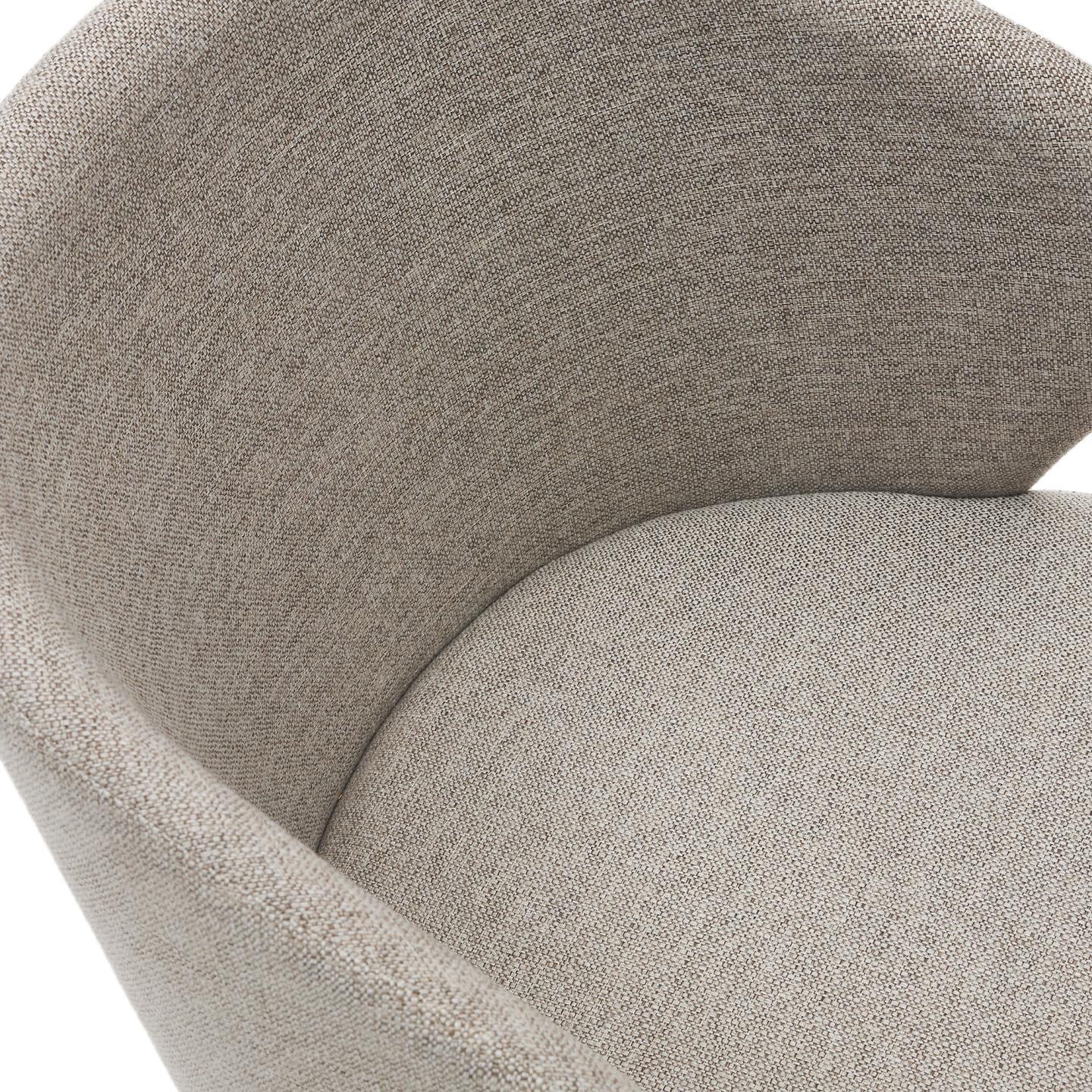 Krzesło DARICE jasnobrązowy szenil z ciemną podstawą La Forma Eye on Design