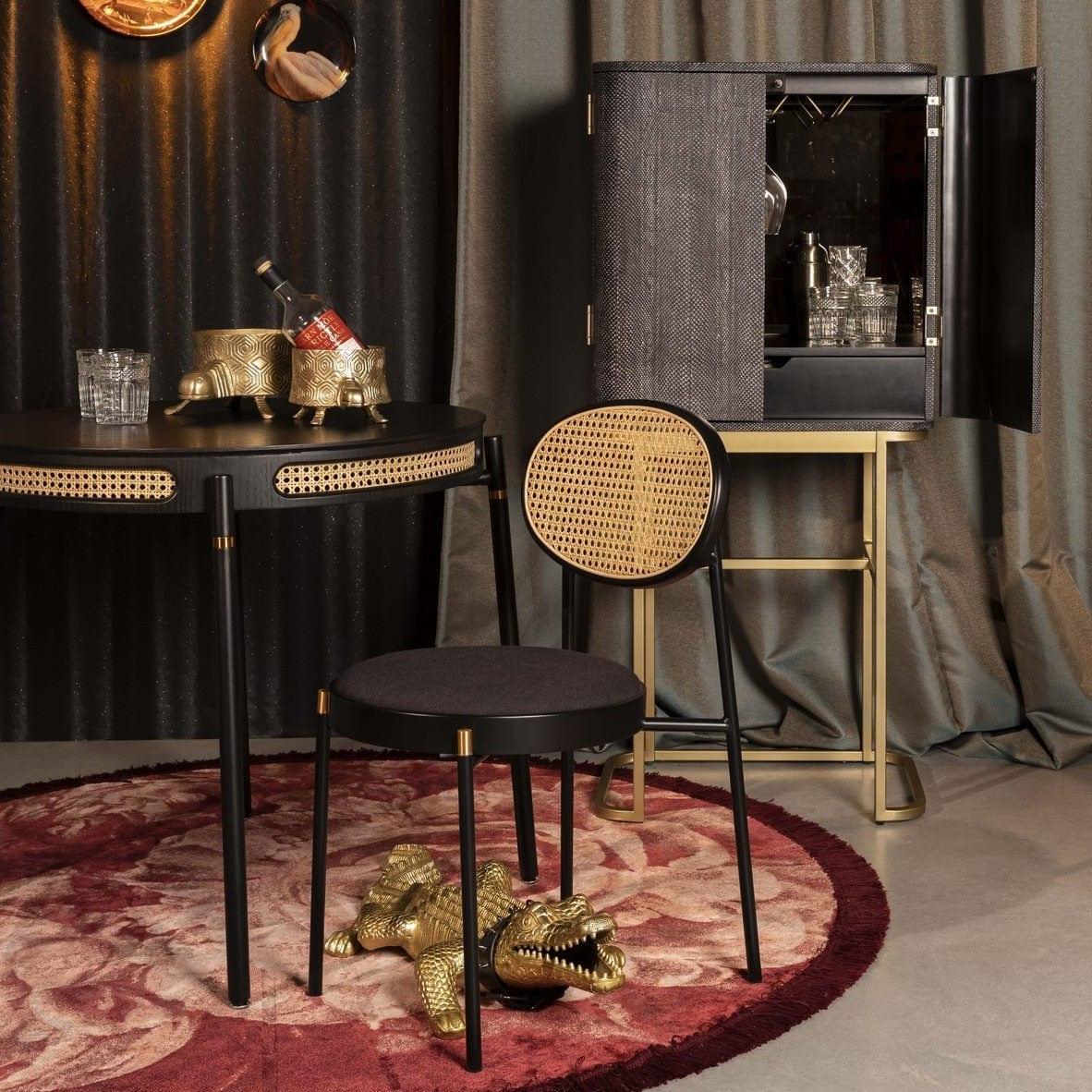 Krzesło DON'T STOP THE WEBBING czarny Bold Monkey Eye on Design