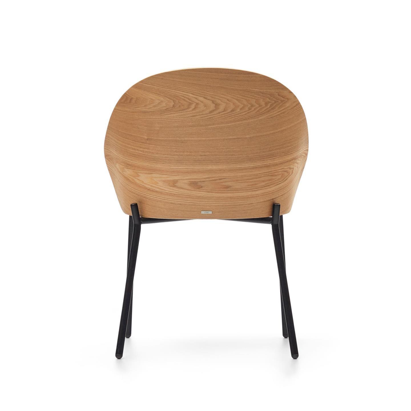 Krzesło EAMY jasnoszary z jesionowym wykończeniem La Forma Eye on Design