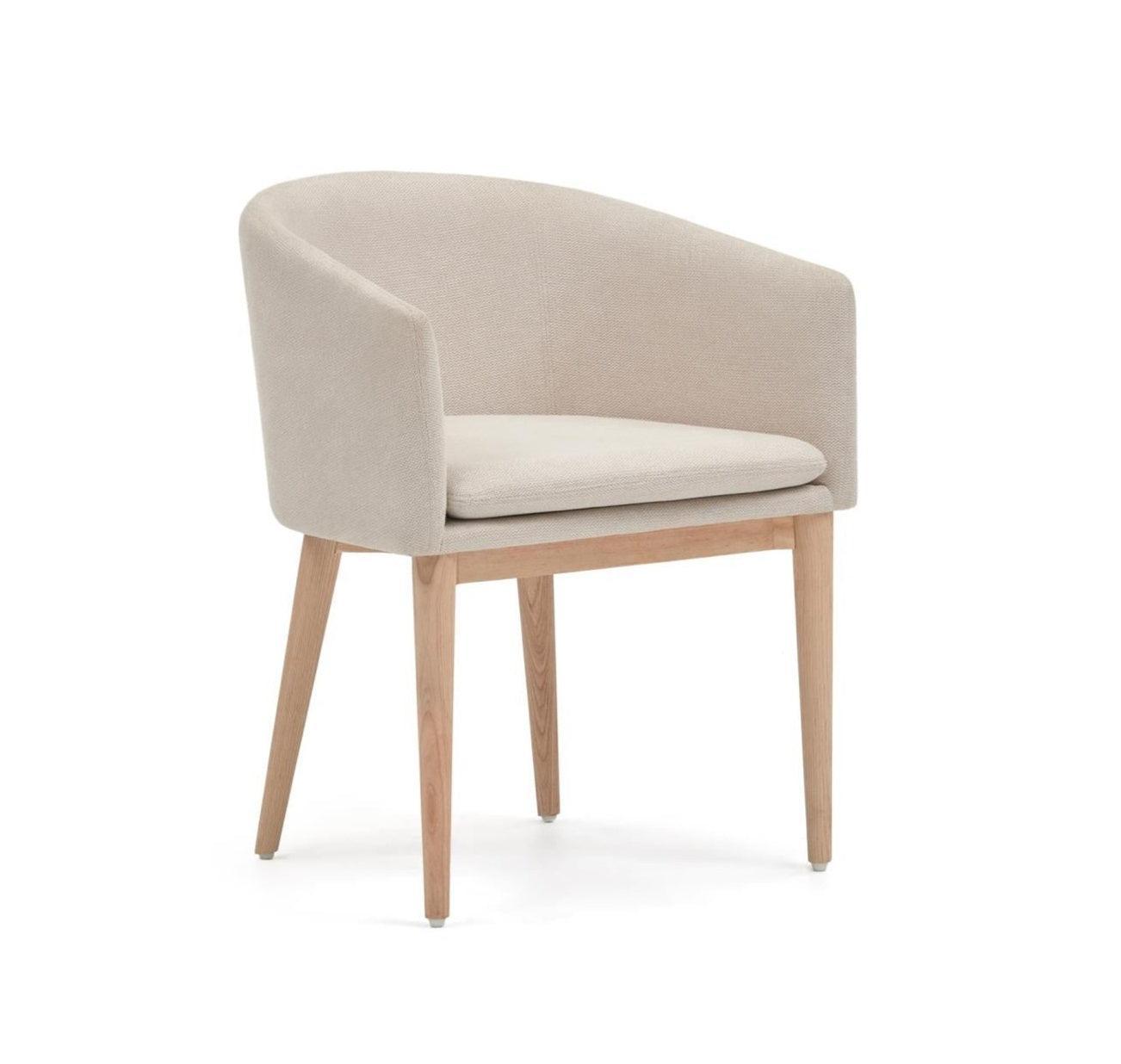 Krzesło HARLAN beżowa szenila La Forma Eye on Design