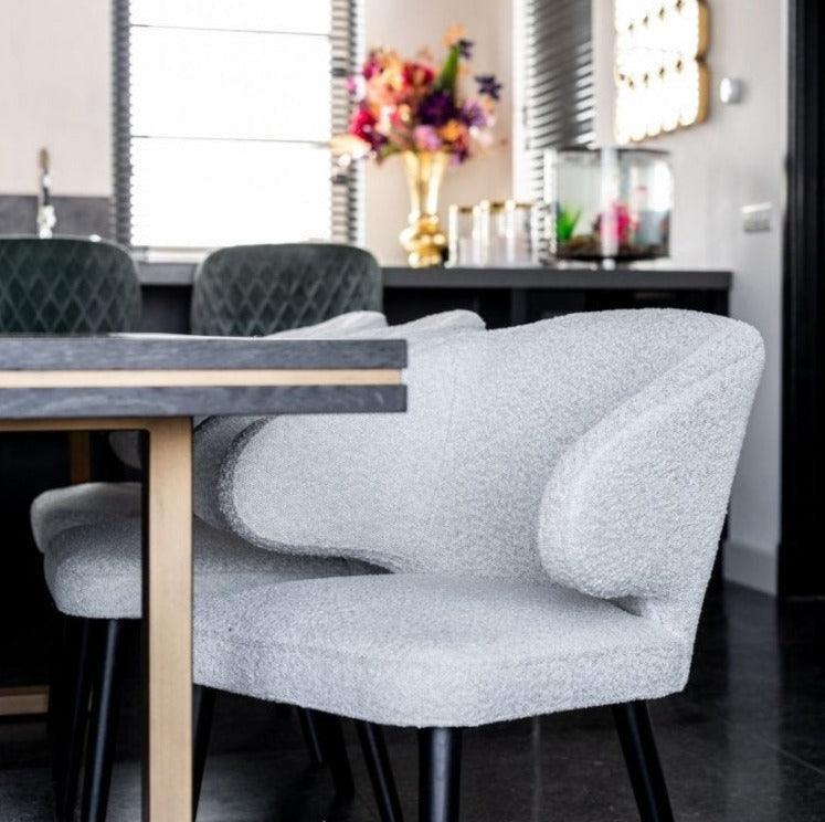 Krzesło INDIGO biały bouclé Richmond Interiors Eye on Design