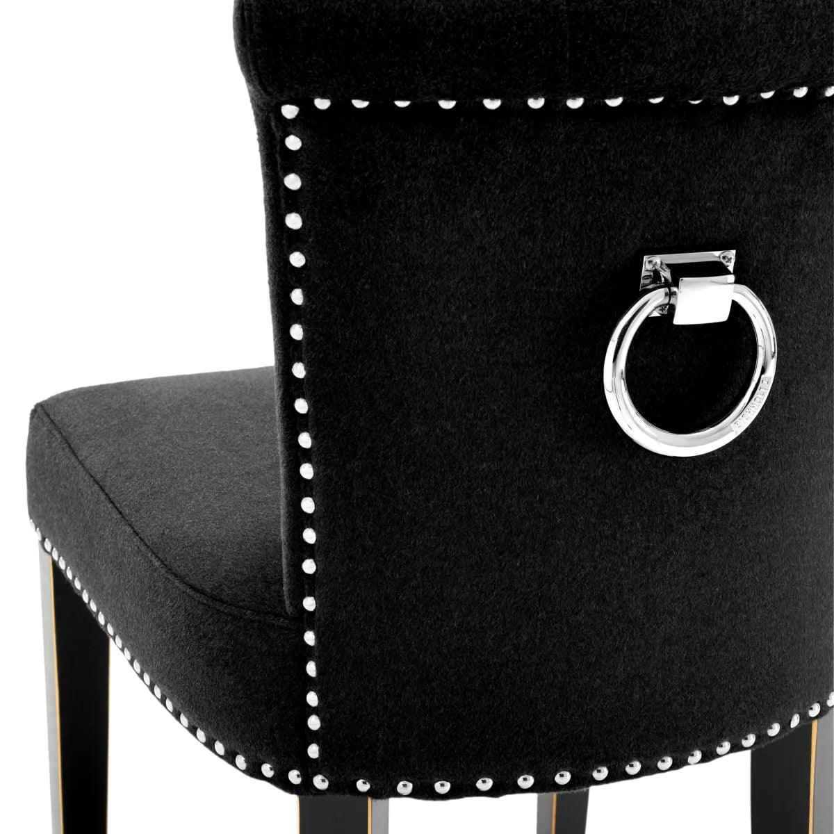 Krzesło KEY LARGO czarny kaszmir Eichholtz Eye on Design