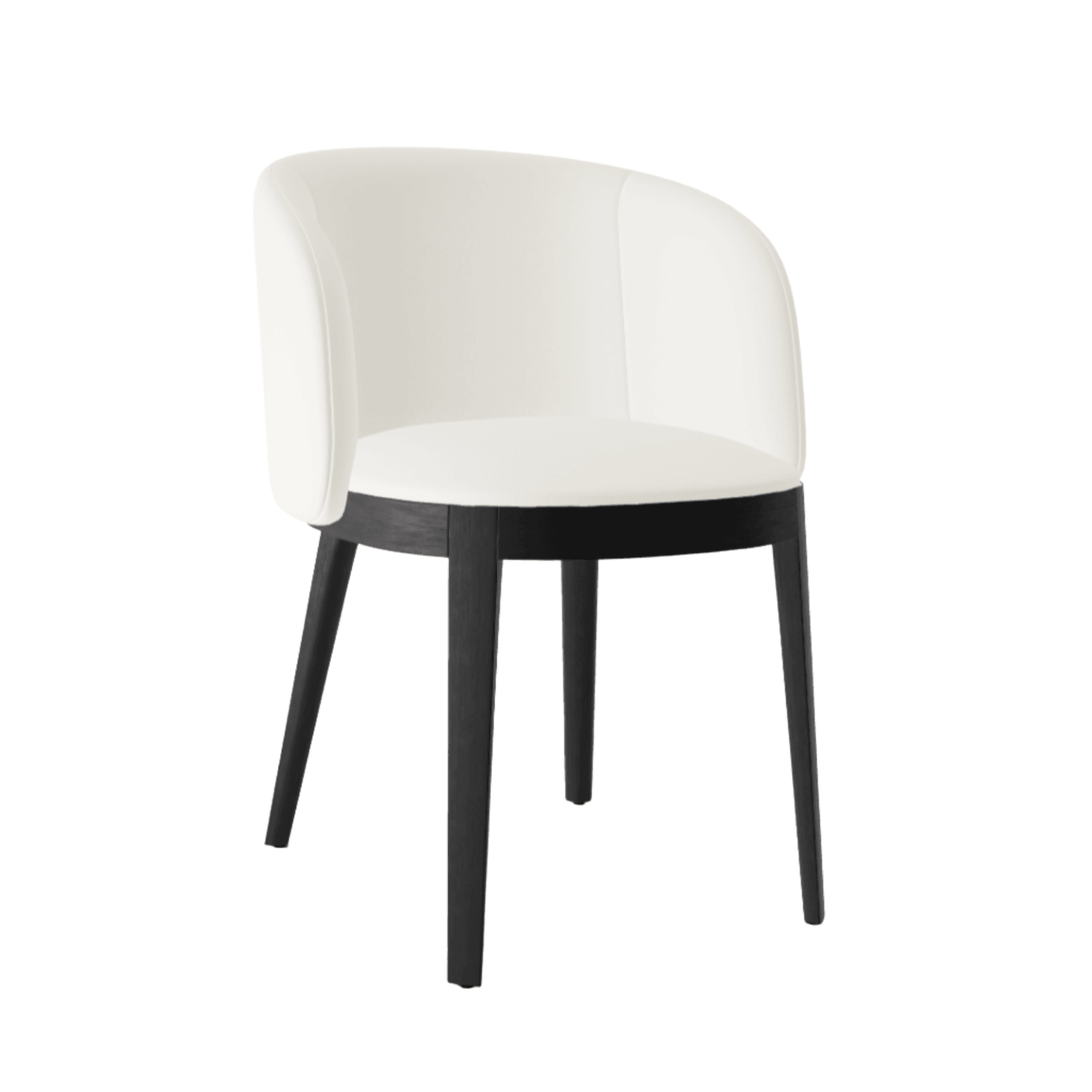 Fotel ADÈL boucle kremowy Calligaris matowa czerń Eye on Design