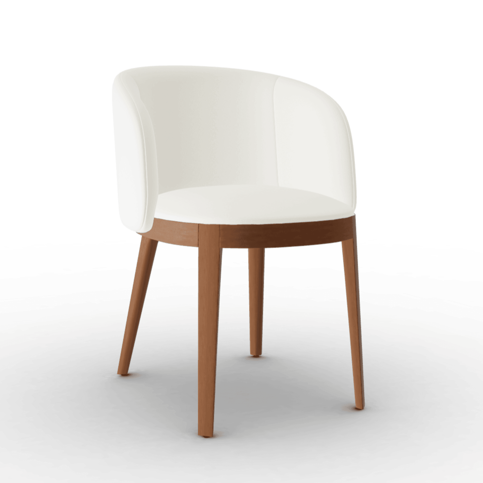 Fotel ADÈL boucle kremowy Calligaris orzech włoski Eye on Design