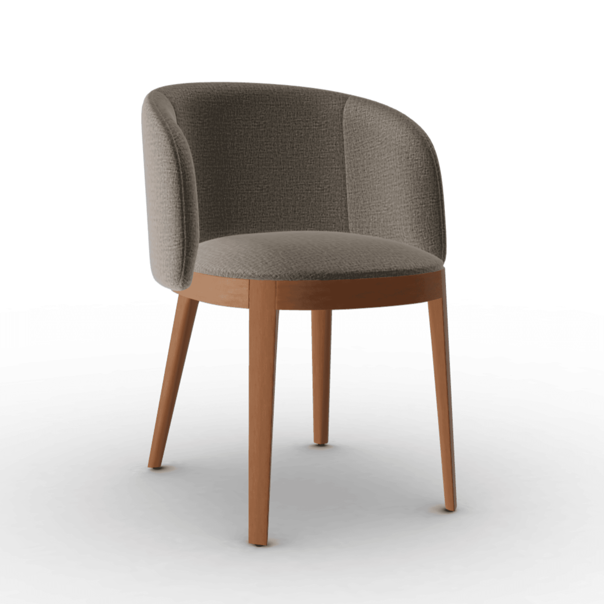 Fotel ADÈL melanż szary Calligaris orzech włoski Eye on Design