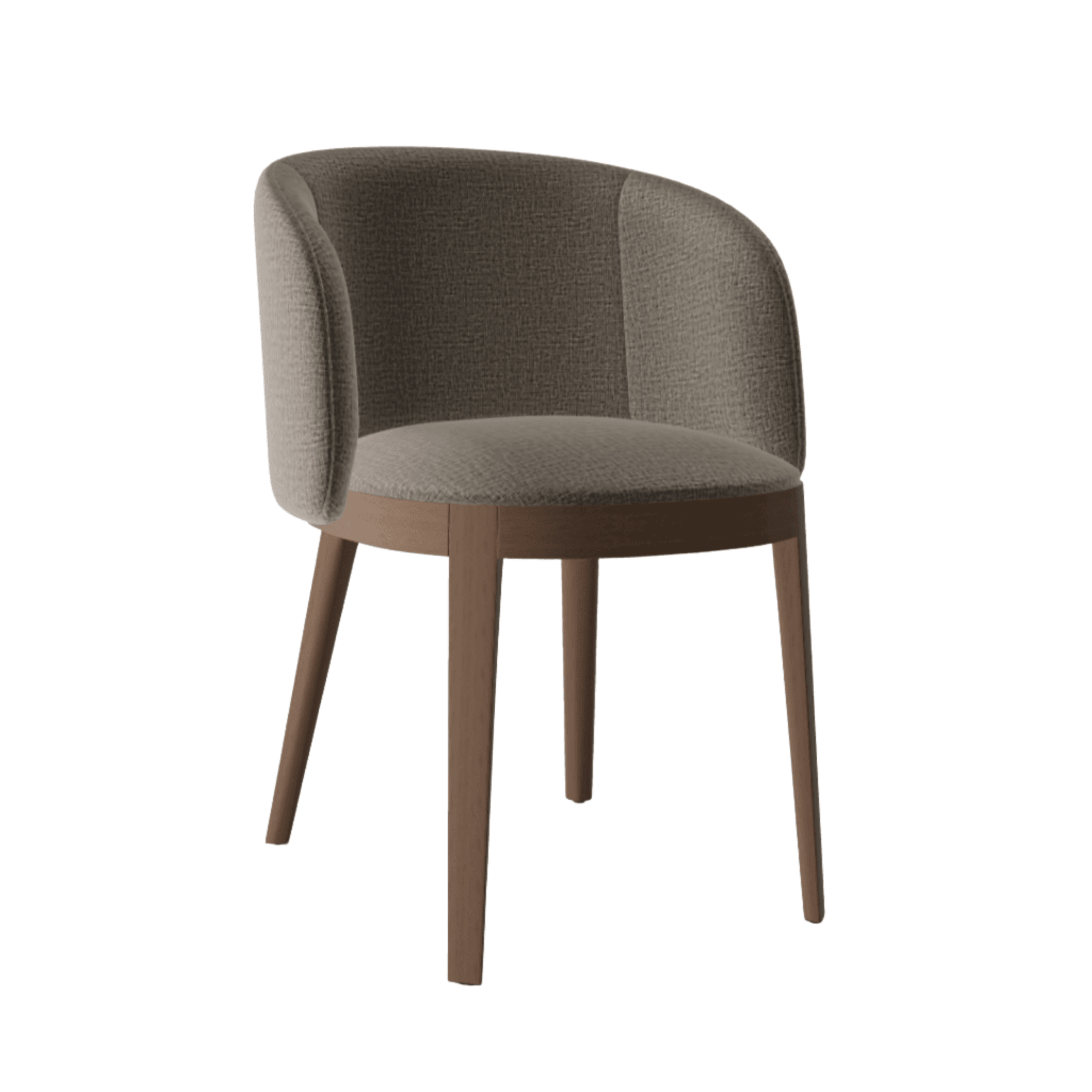 Fotel ADÈL melanż szary Calligaris ciemnobrązowa Eye on Design