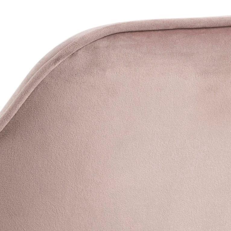 Krzesło LOUI różowy z czarną podstawą Actona Eye on Design