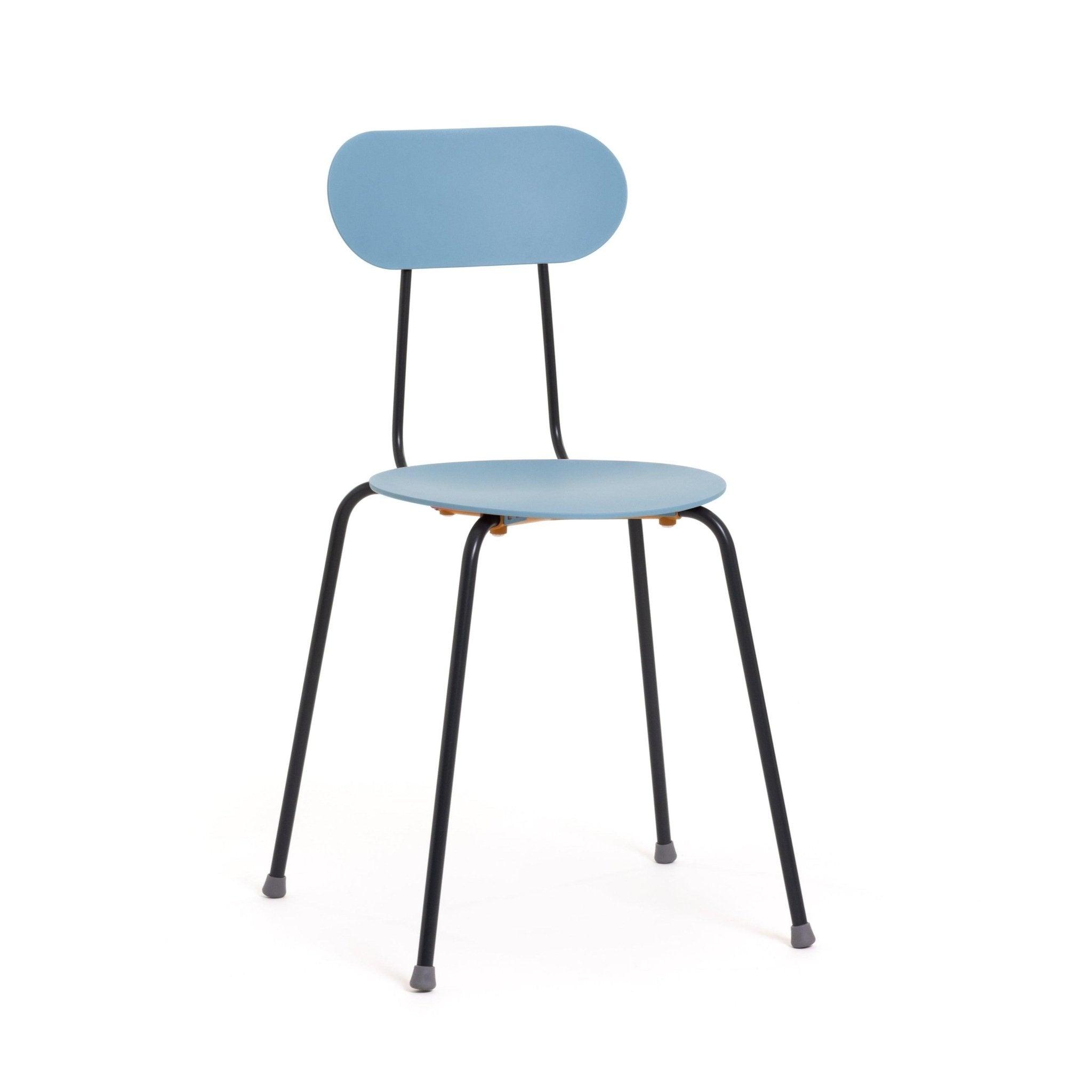 Krzesło MARIOLINA niebieski z czarną podstawą Magis Eye on Design