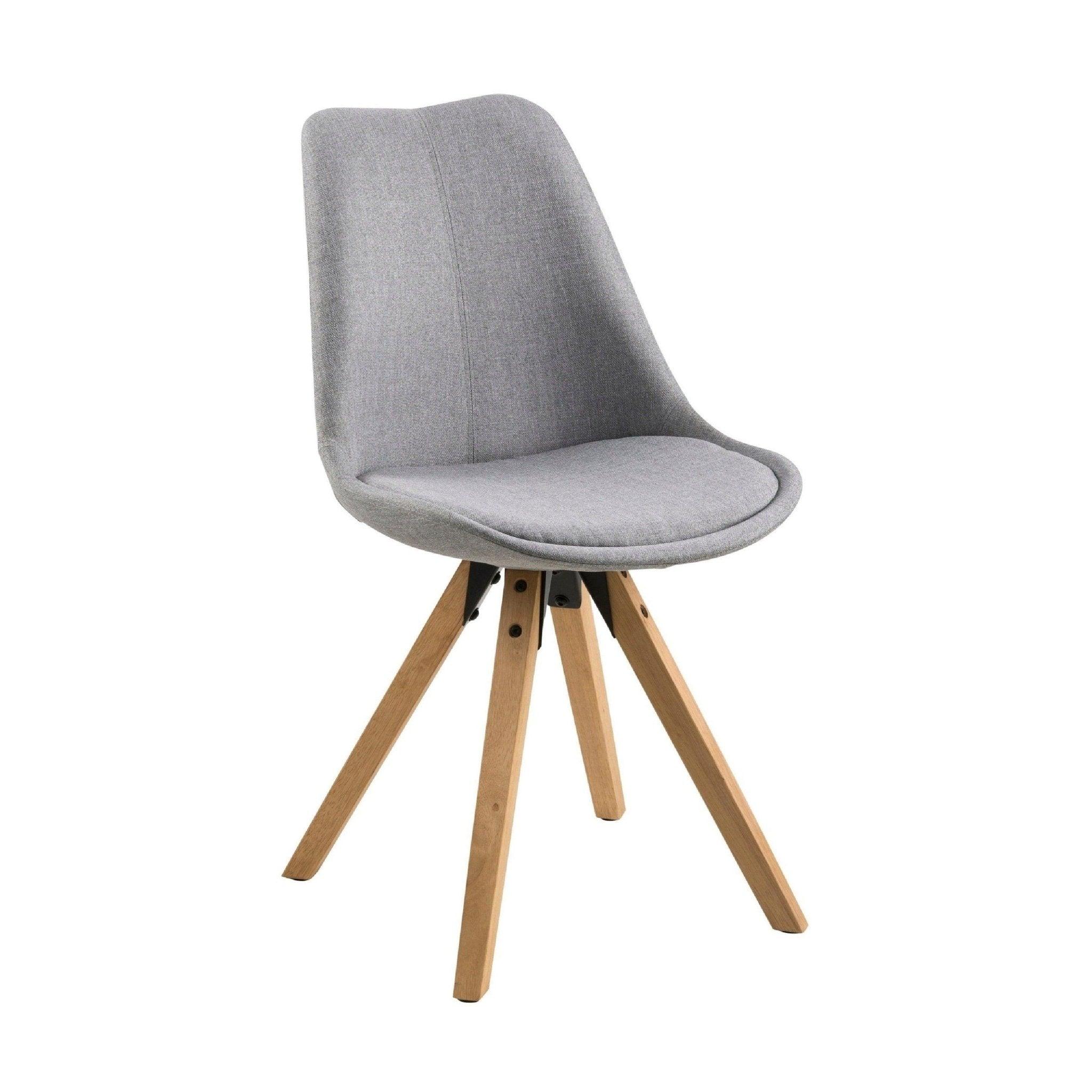 Krzesło MARTEN jasnoszary z drewnianą podstawą Home Essentials Eye on Design