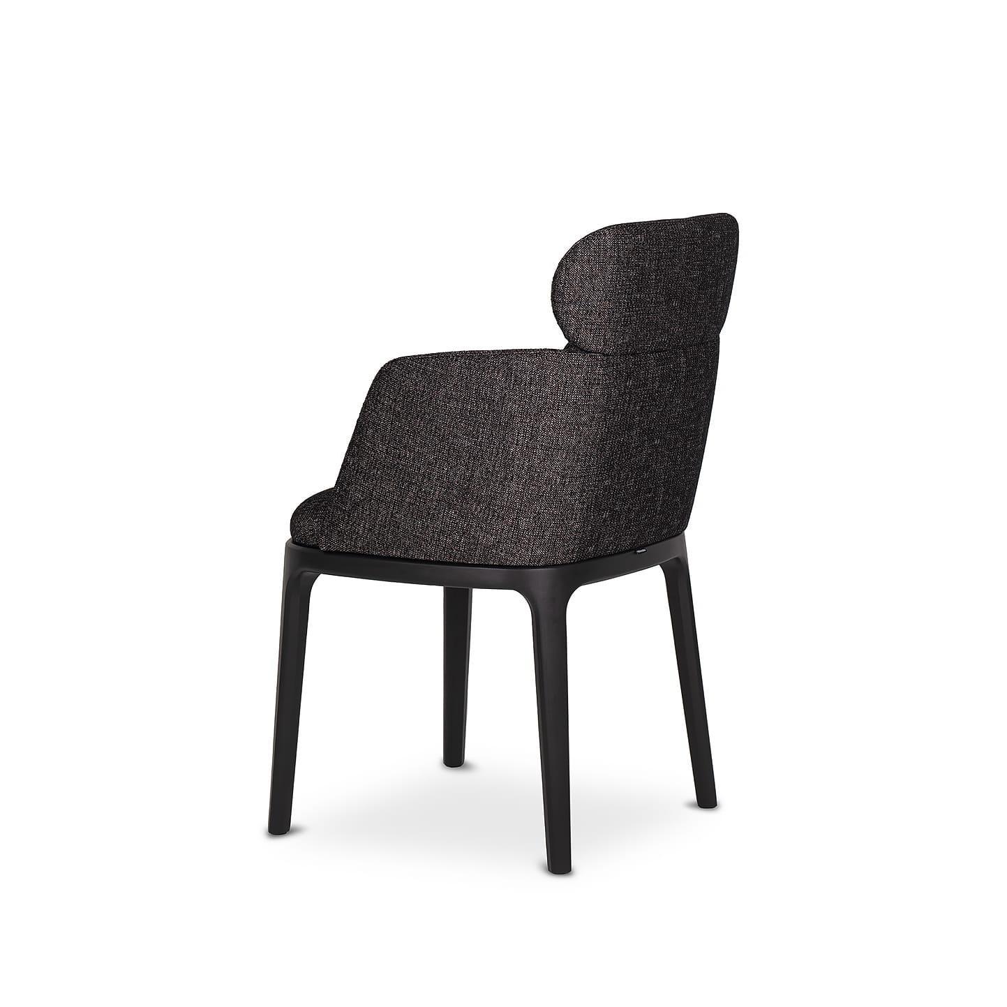 Krzesło MUST II tapicerowane z drewnianą podstawą Nobonobo Eye on Design