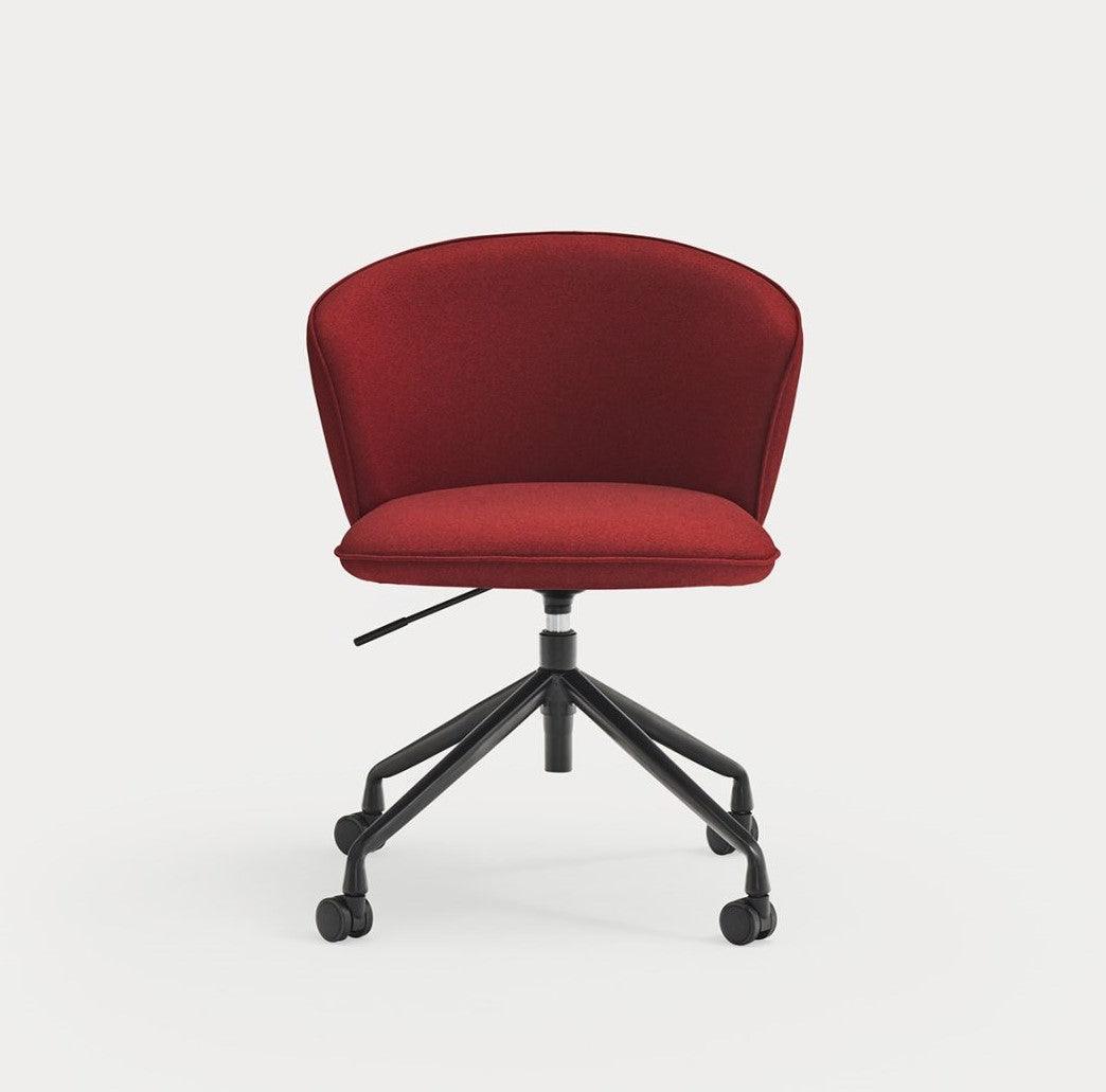 Krzesło na kółkach ADD czerwony Teulat Eye on Design