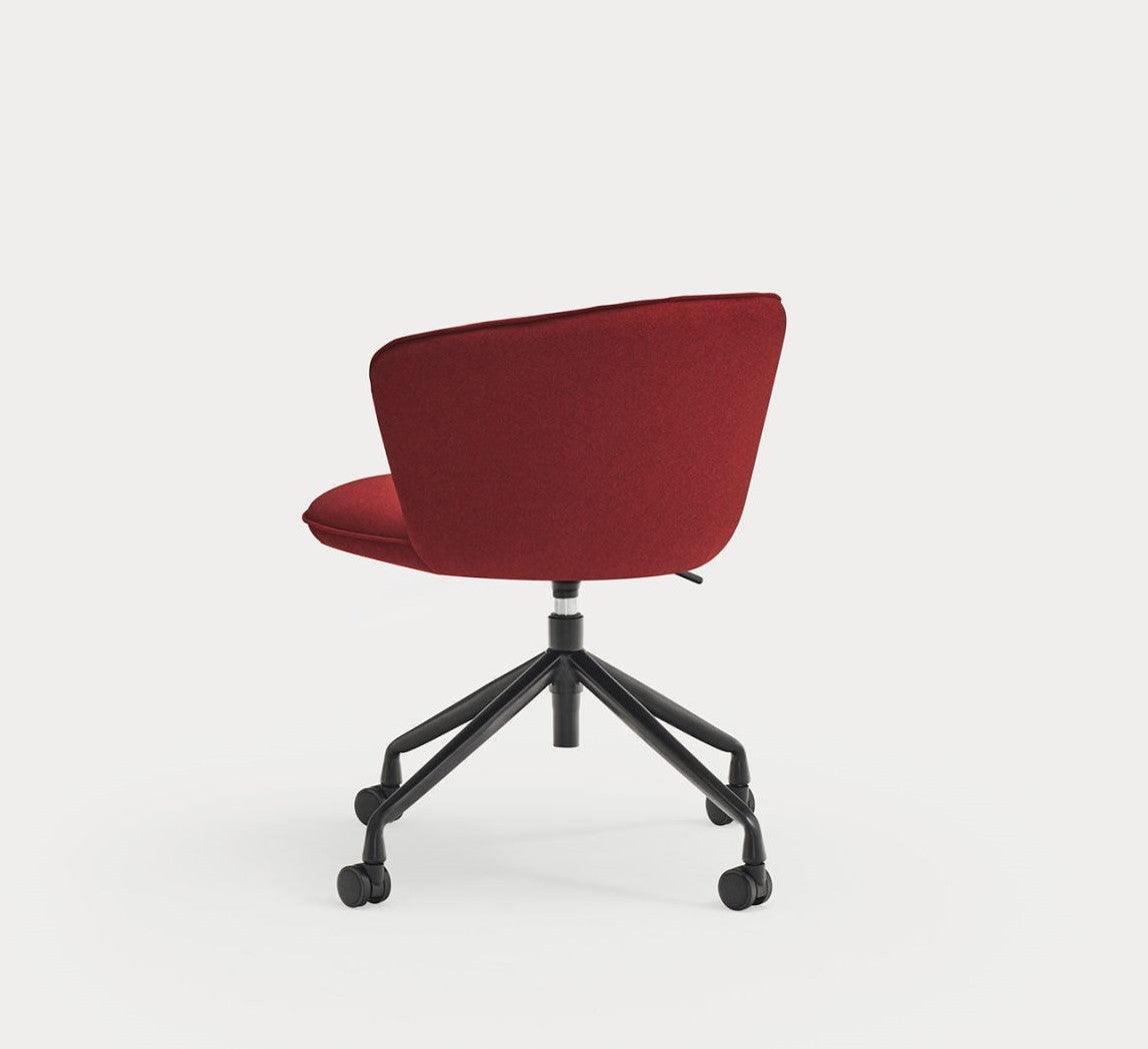 Krzesło na kółkach ADD czerwony Teulat Eye on Design