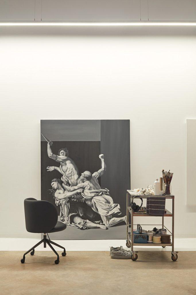 Krzesło na kółkach MOGI czarny Teulat Eye on Design