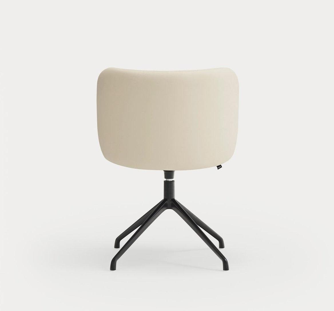 Krzesło obrotowe MOGI beżowa ekoskóra z czarną podstawą Teulat Eye on Design