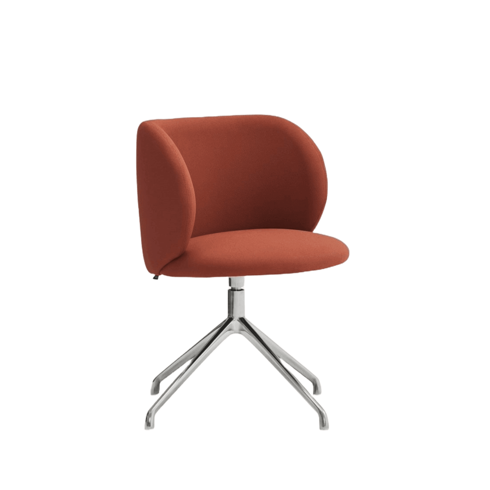 Krzesło obrotowe MOGI czerwony z chromowaną podstawą Teulat Eye on Design