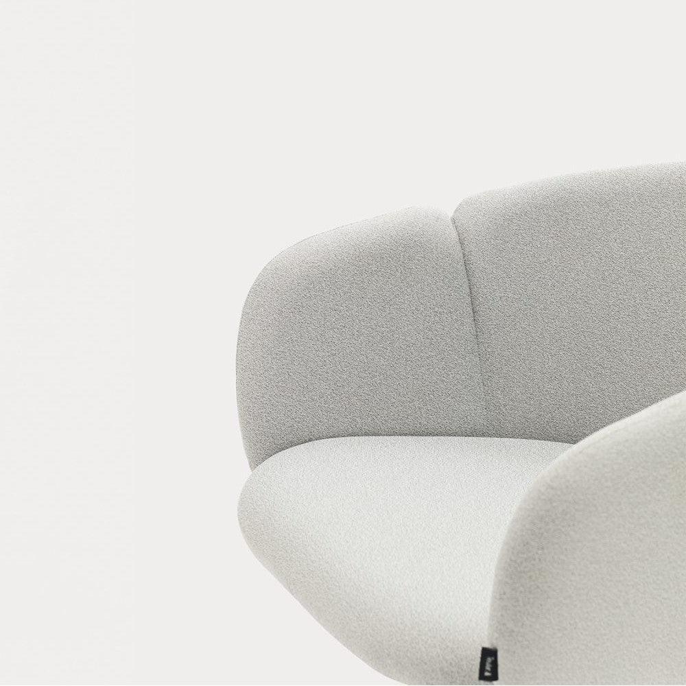 Krzesło obrotowe z podłokietnikami ADD szary z czarną podstawą Teulat Eye on Design