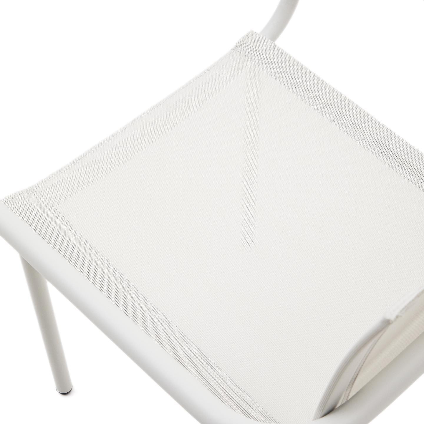 Krzesło ogrodowe GALDANA biały na taras i do ogrodu