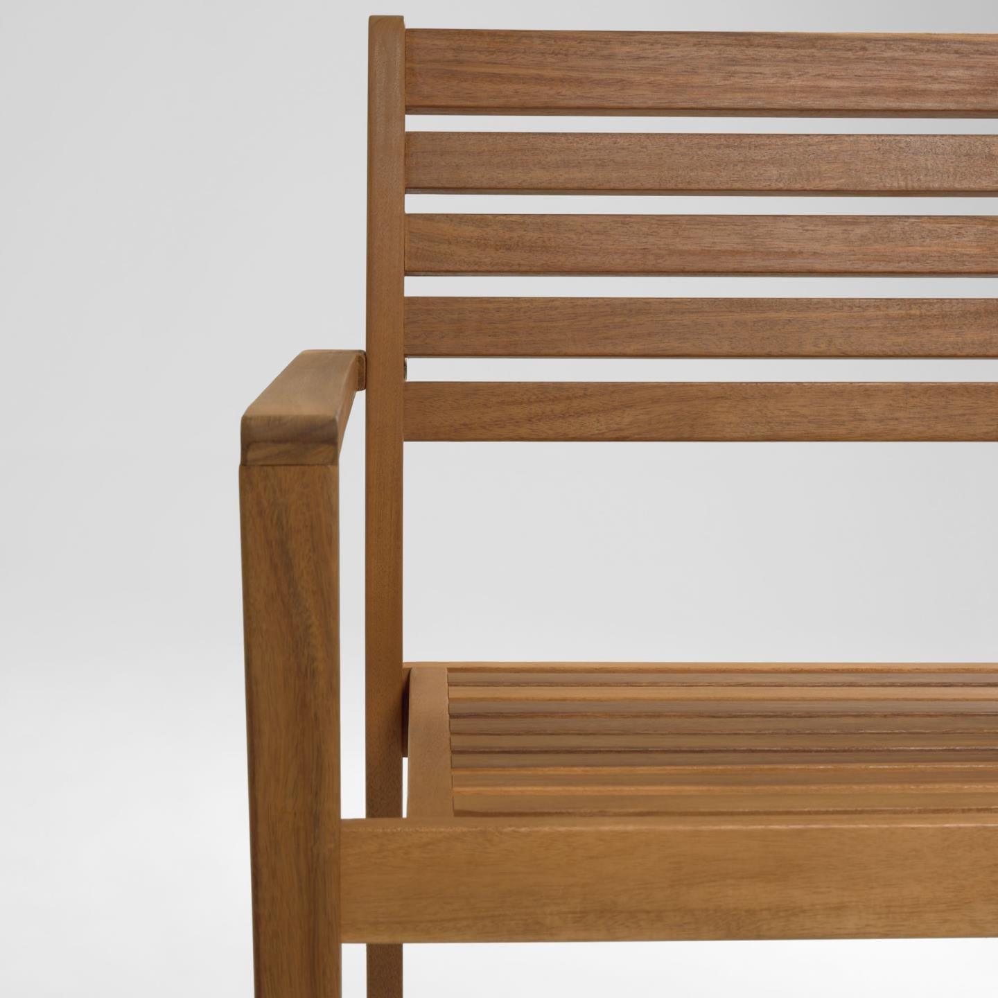 Krzesło ogrodowe HANZEL lite drewno akacjowe La Forma Eye on Design