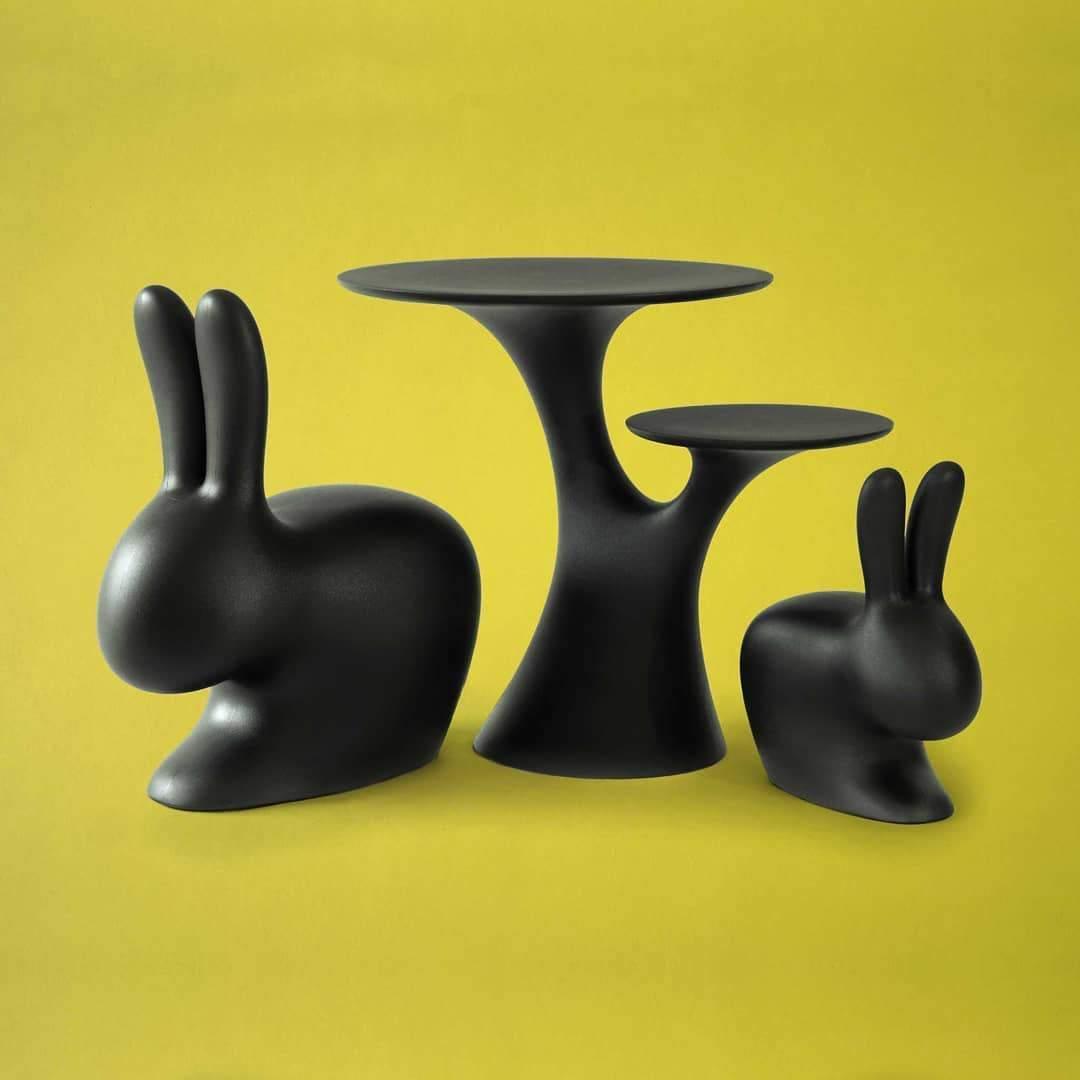 Krzesło RABBIT czerwony Qeeboo Eye on Design
