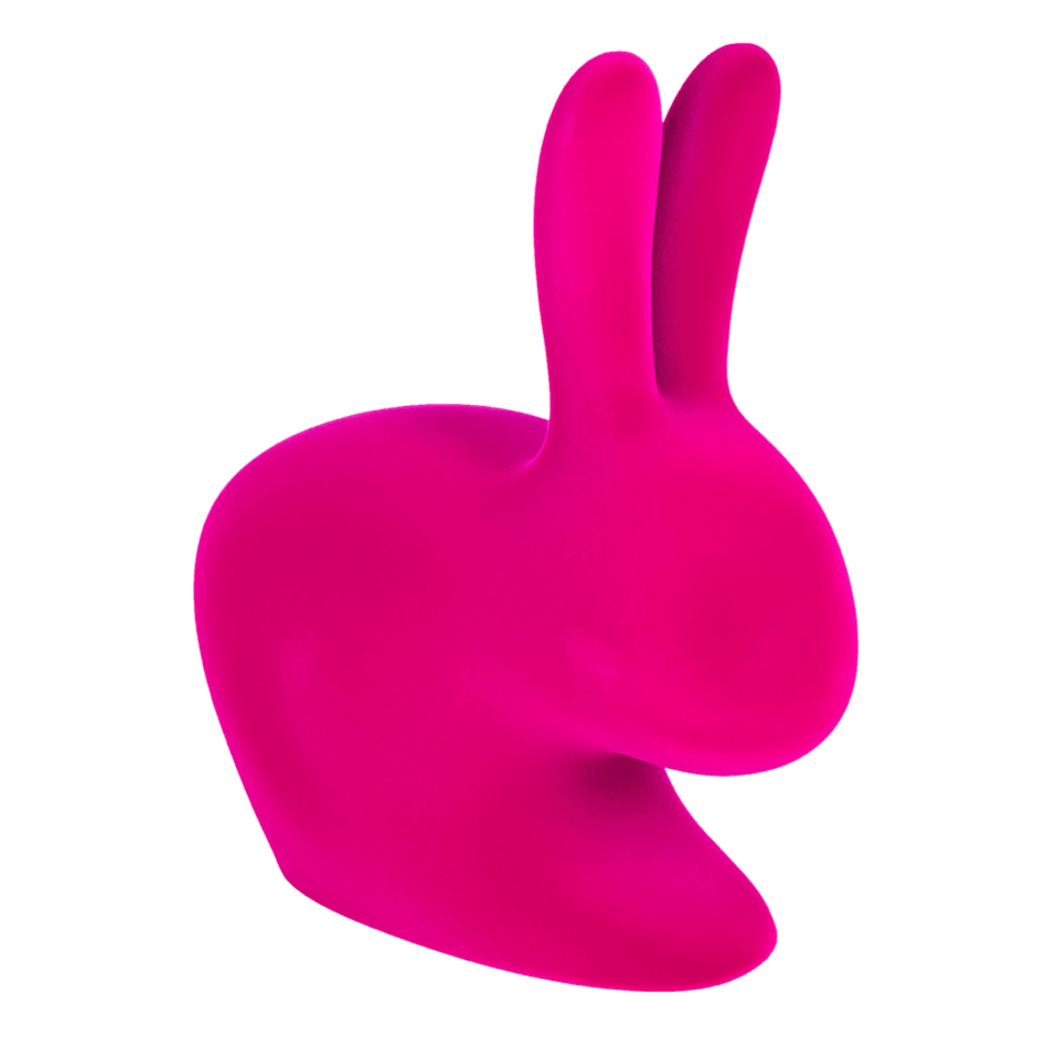 Krzesło RABBIT VELVET fuksja Qeeboo Eye on Design