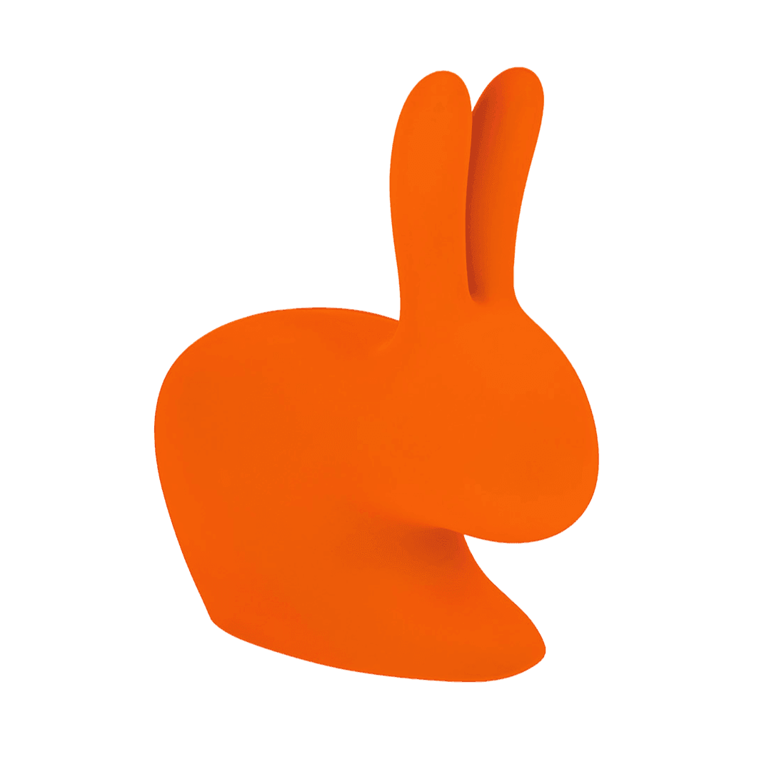 Krzesło RABBIT VELVET pomarańczowy Qeeboo Eye on Design