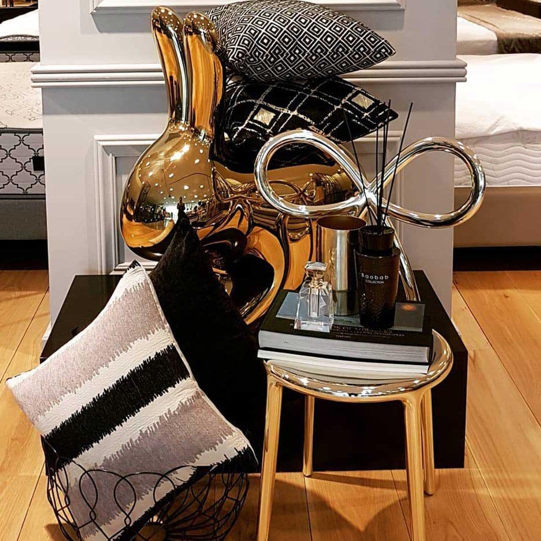 Krzesło RIBBON srebrny Qeeboo Eye on Design