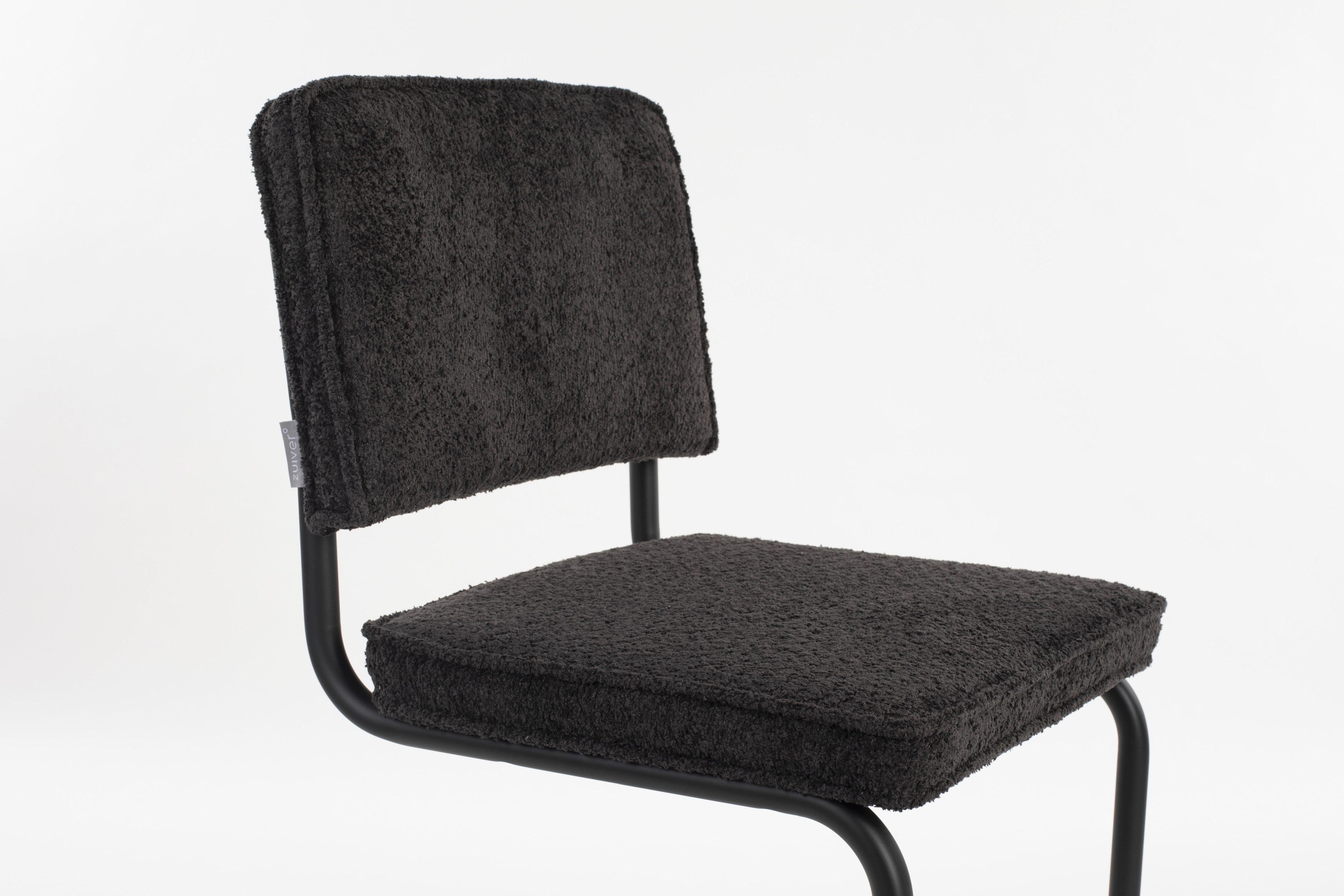 Ridge Kink Chair Soft Black Zuiver Eye on Design