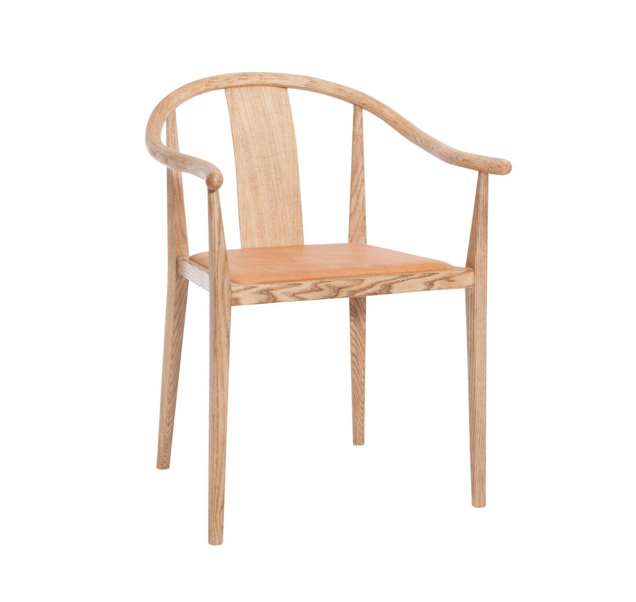 Krzesło SHANGHAI jesionowy z ekoskórą NORR11 Eye on Design