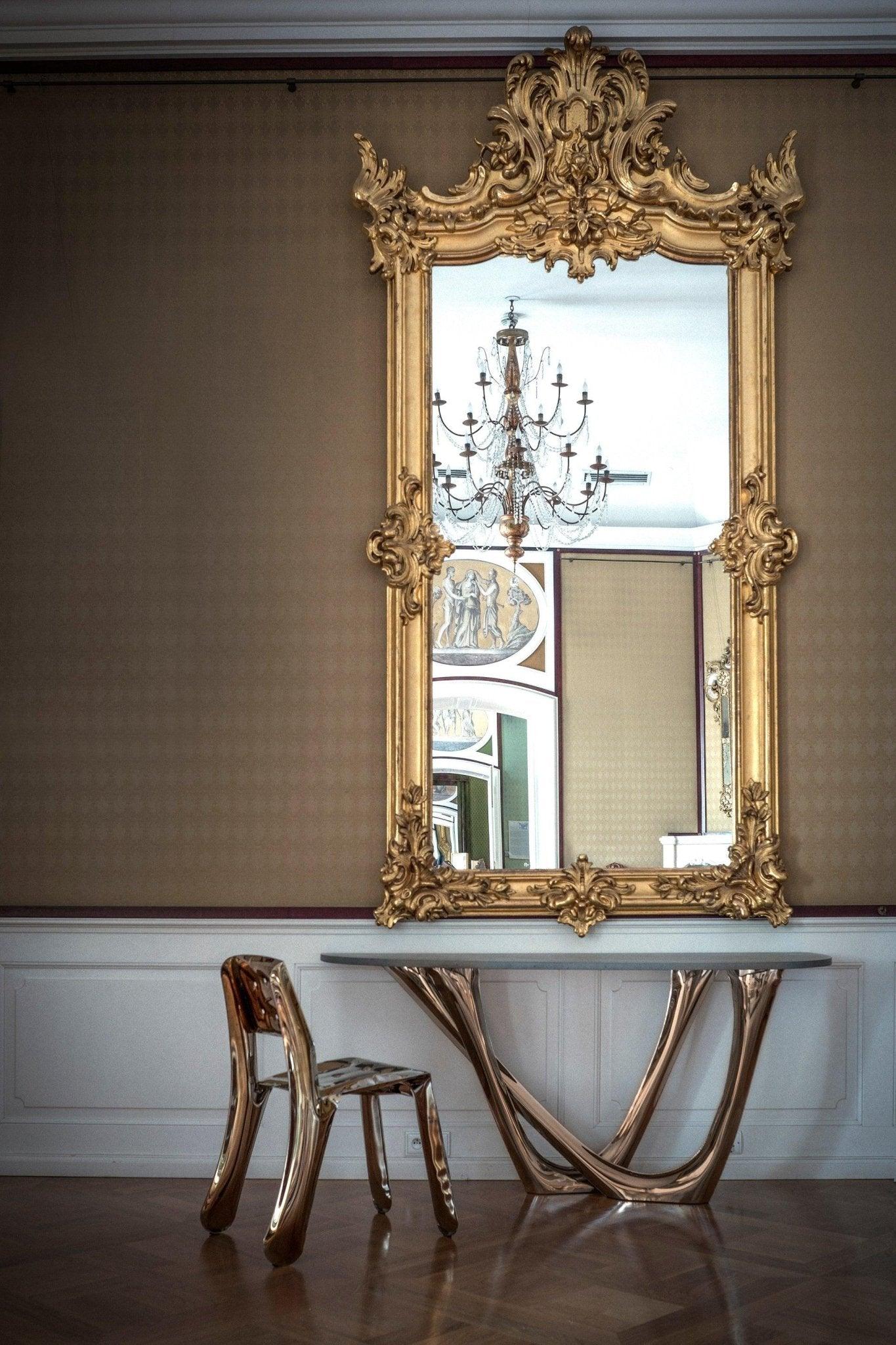 Krzesło stalowe CHIPPENSTEEL 0.5 heat złoty Zieta Studio Eye on Design