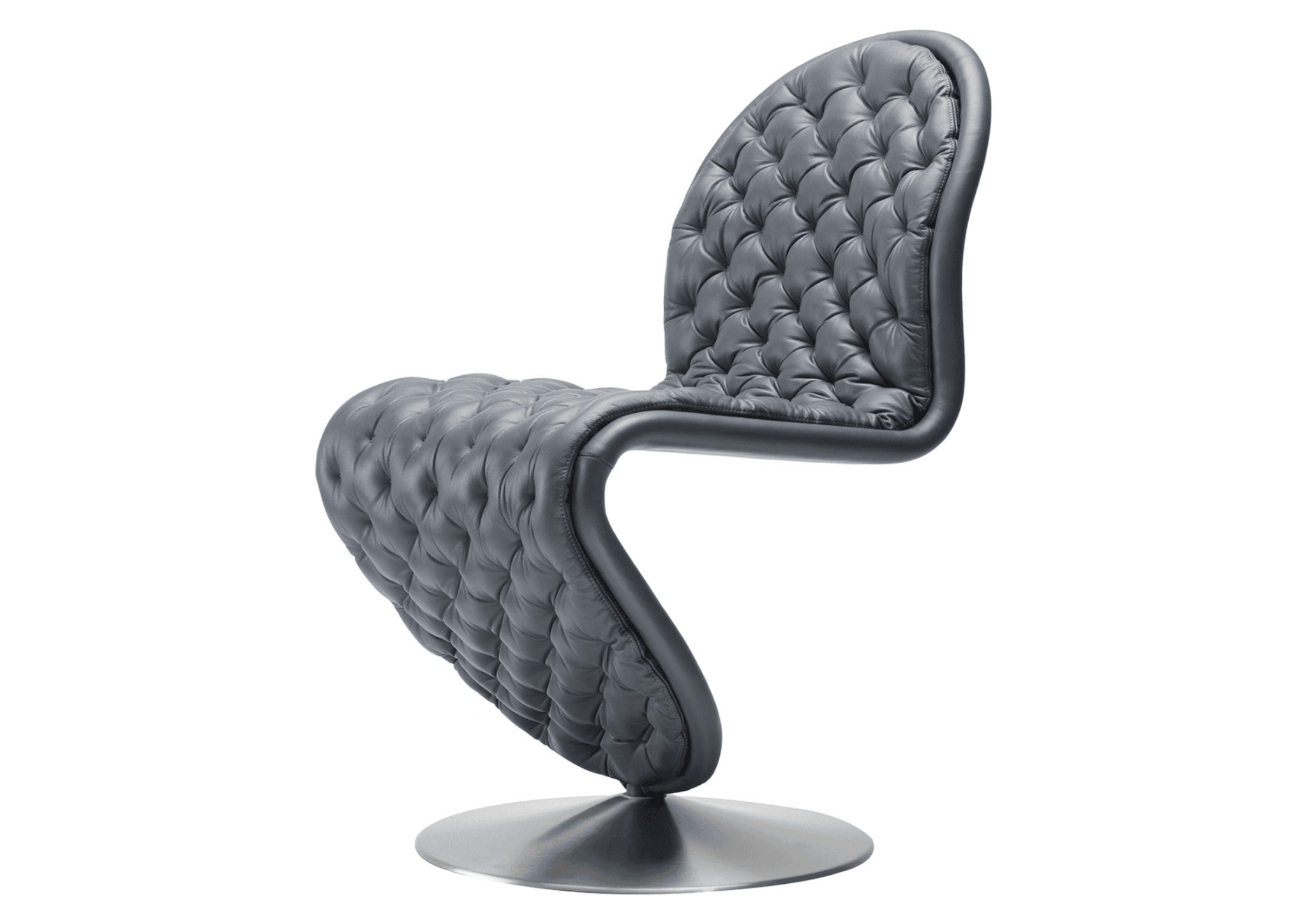 Krzesło SYSTEM 1-2-3 DELUXE z okrągłą podstawą Verpan Eye on Design