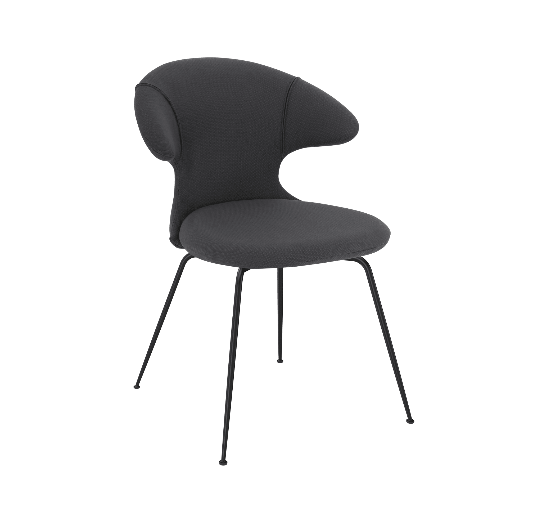 Krzesło TIME FLIES antracytowy z czarną podstawą UMAGE Eye on Design