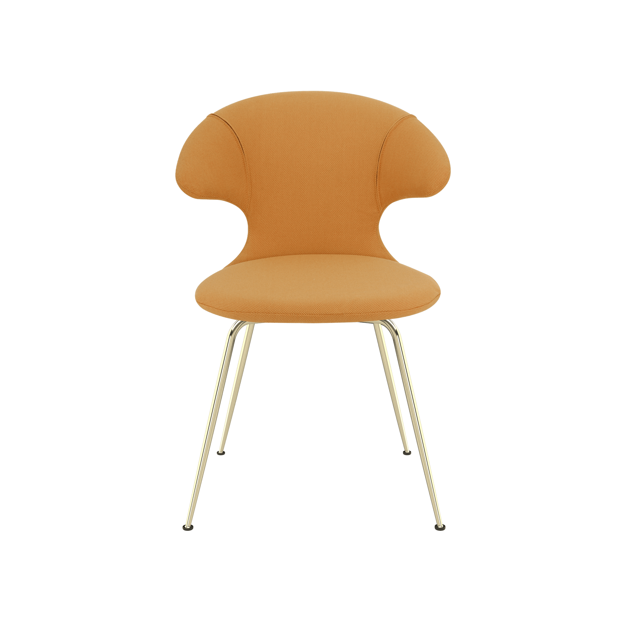 Krzesło TIME FLIES bursztynowy ze złotą podstawą UMAGE Eye on Design