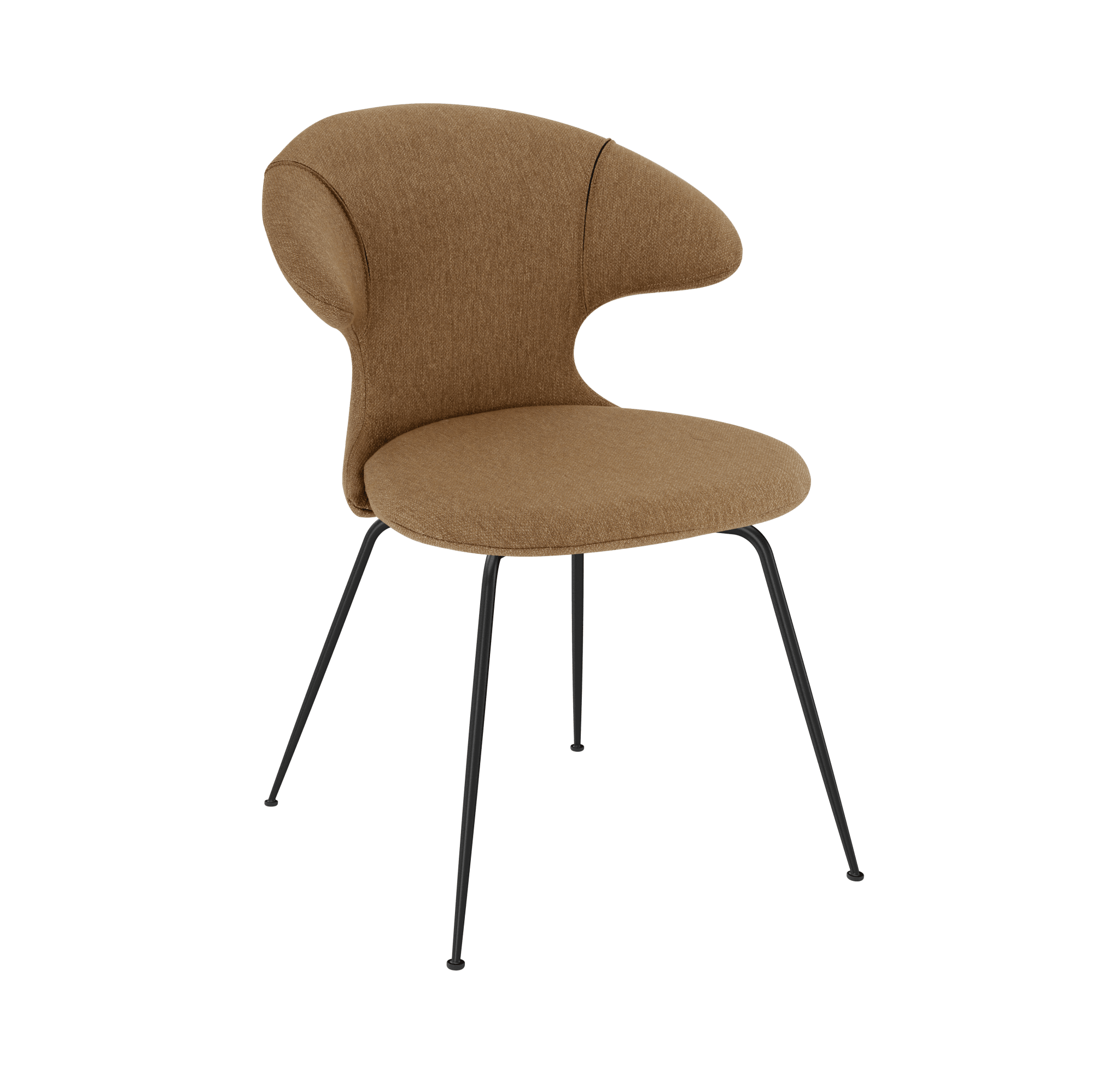 Krzesło TIME FLIES karmelowy z czarną podstawą UMAGE Eye on Design