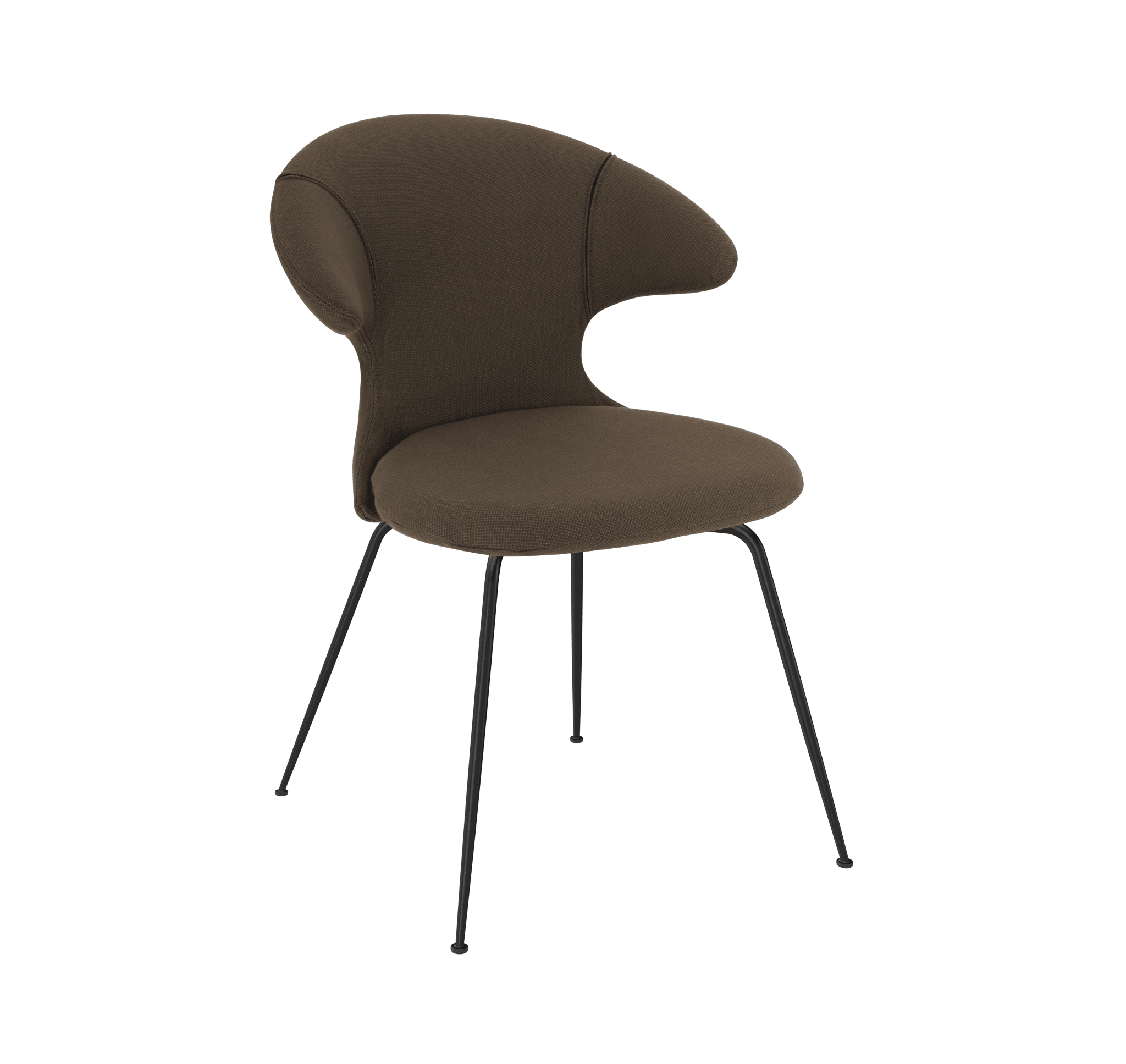 Krzesło TIME FLIES kawowy z czarną podstawą UMAGE Eye on Design