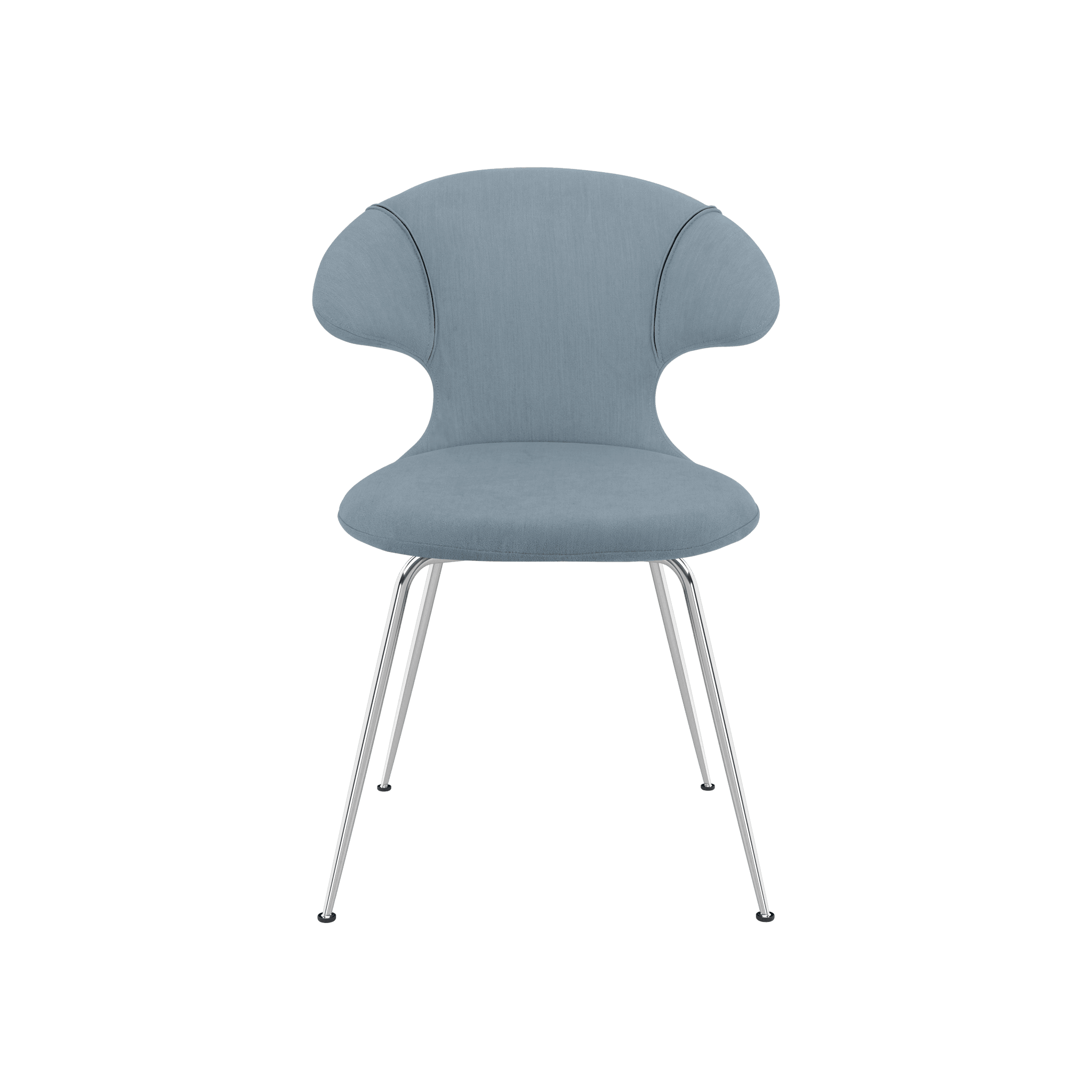 Krzesło TIME FLIES niebieski ze srebrną podstawą UMAGE Eye on Design