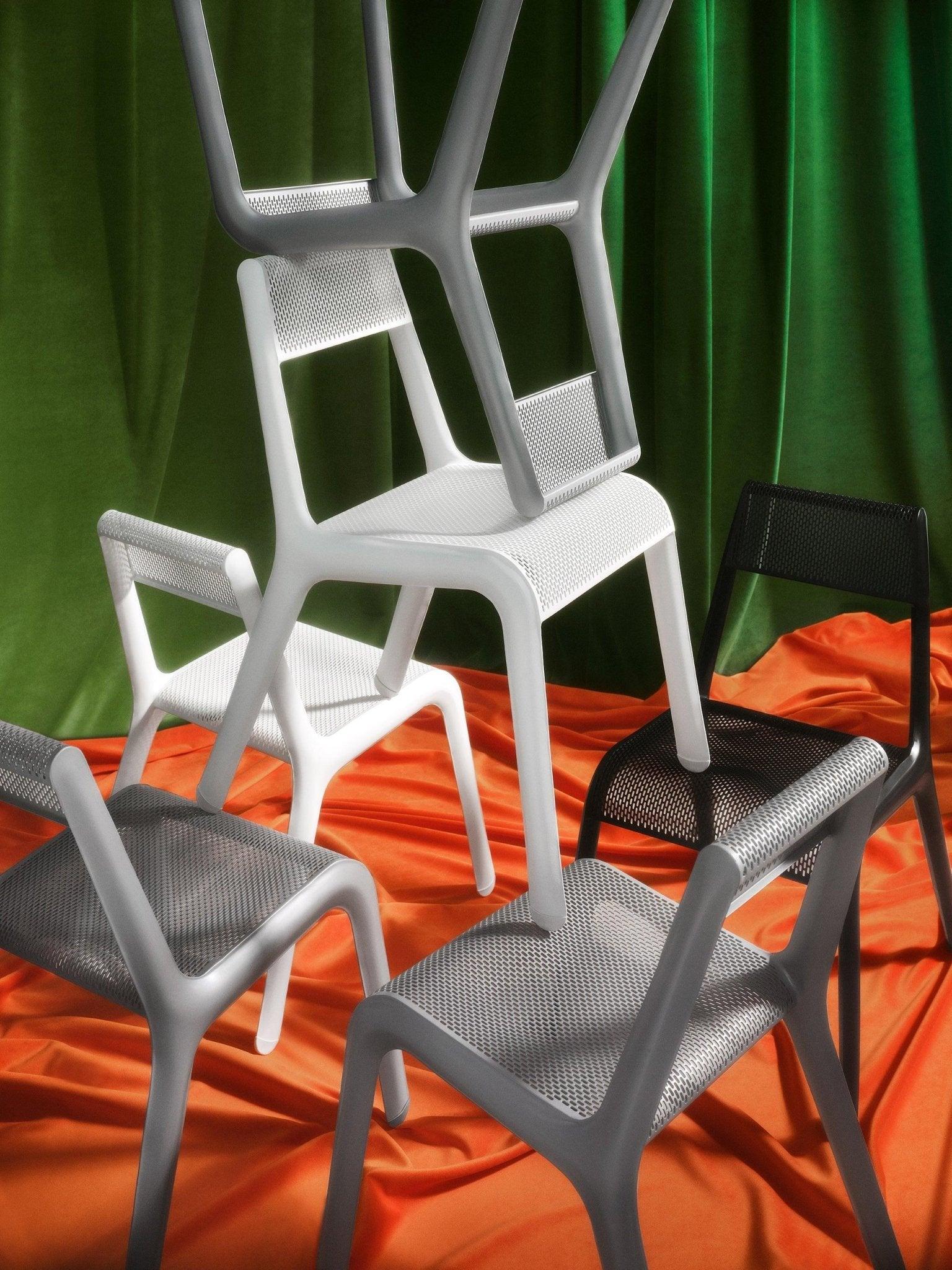 Krzesło ULTRALEGGERA szary mech mat Zieta Studio Eye on Design