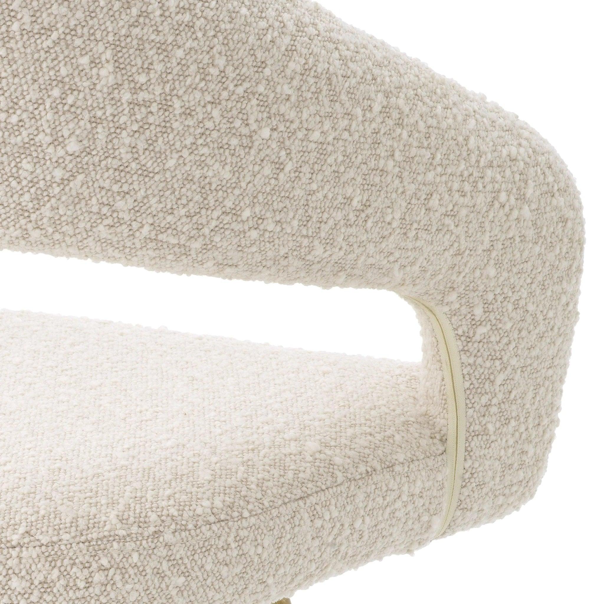 Krzesło w tkaninie boucle BRAVO kremowy Eichholtz Eye on Design