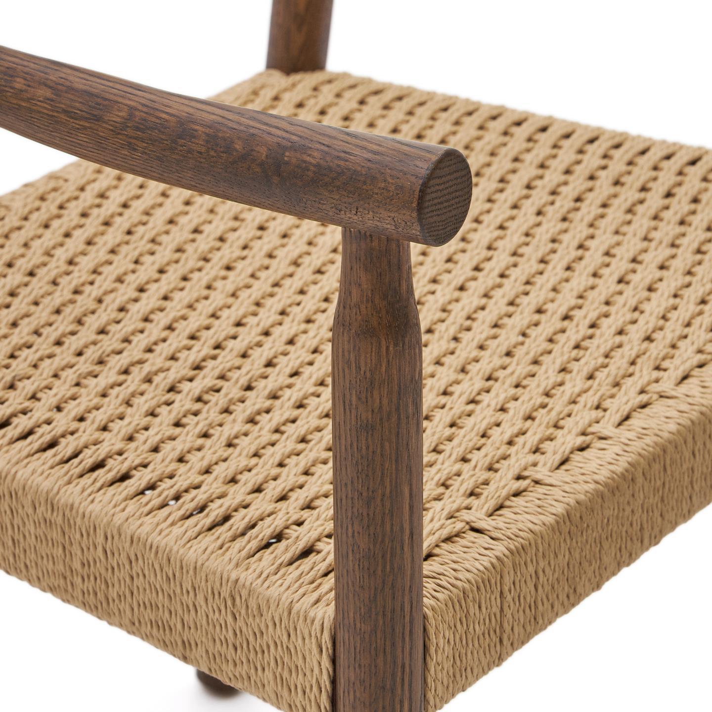 Krzesło YALIA orzechowe drewno dębowe La Forma Eye on Design