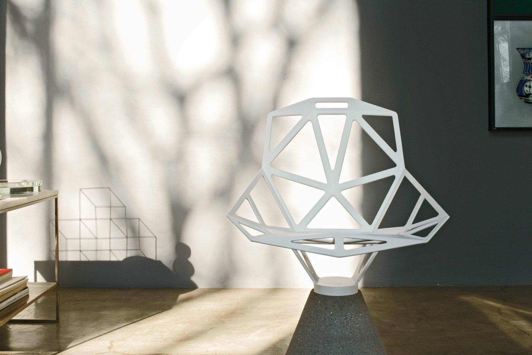 Krzesło z betonową podstawą CHAIR_ONE czerwony Magis Eye on Design