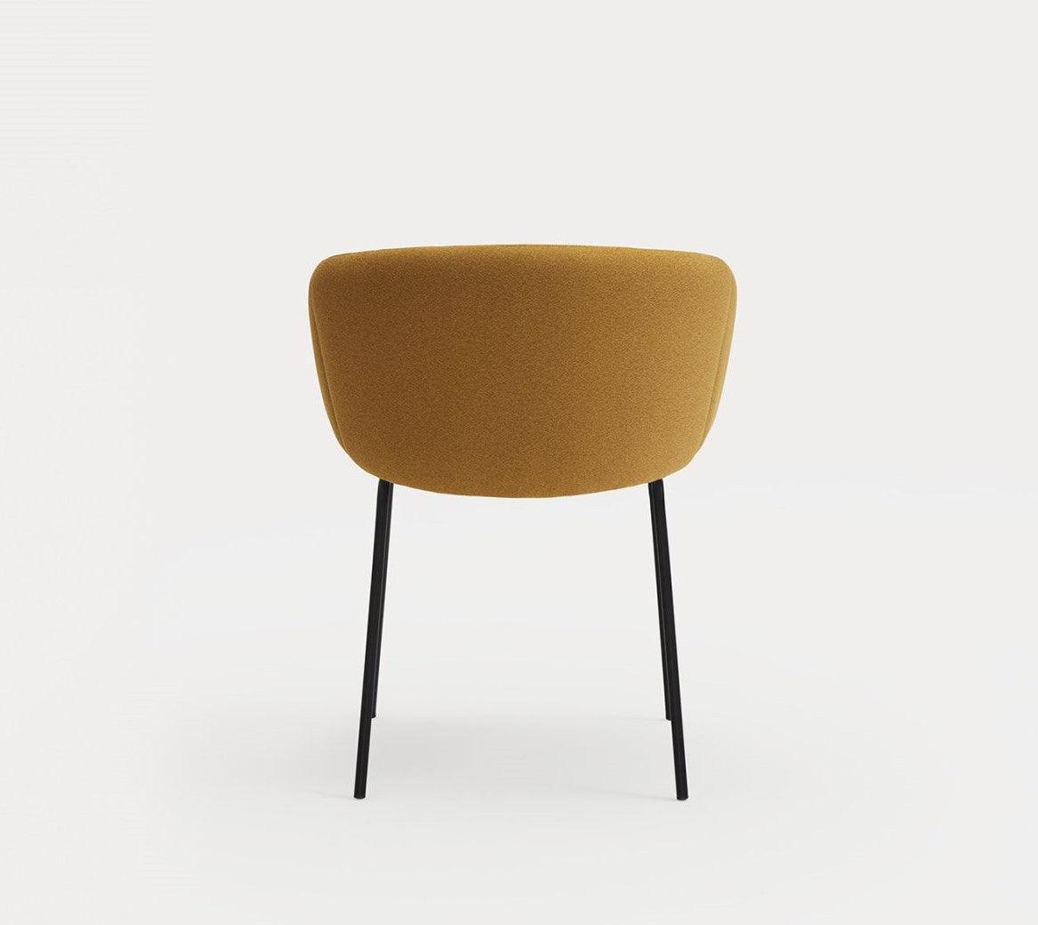 Krzesło z podłokietnikami ADD musztardowy Teulat Eye on Design
