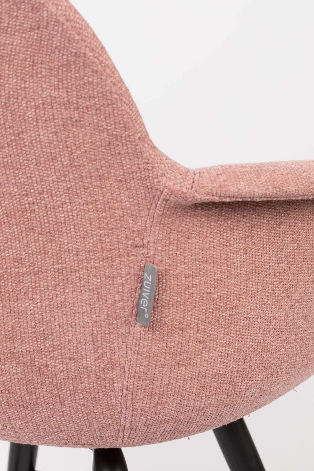 Krzesło z podłokietnikami ALBERT KUIP różowy Zuiver Eye on Design