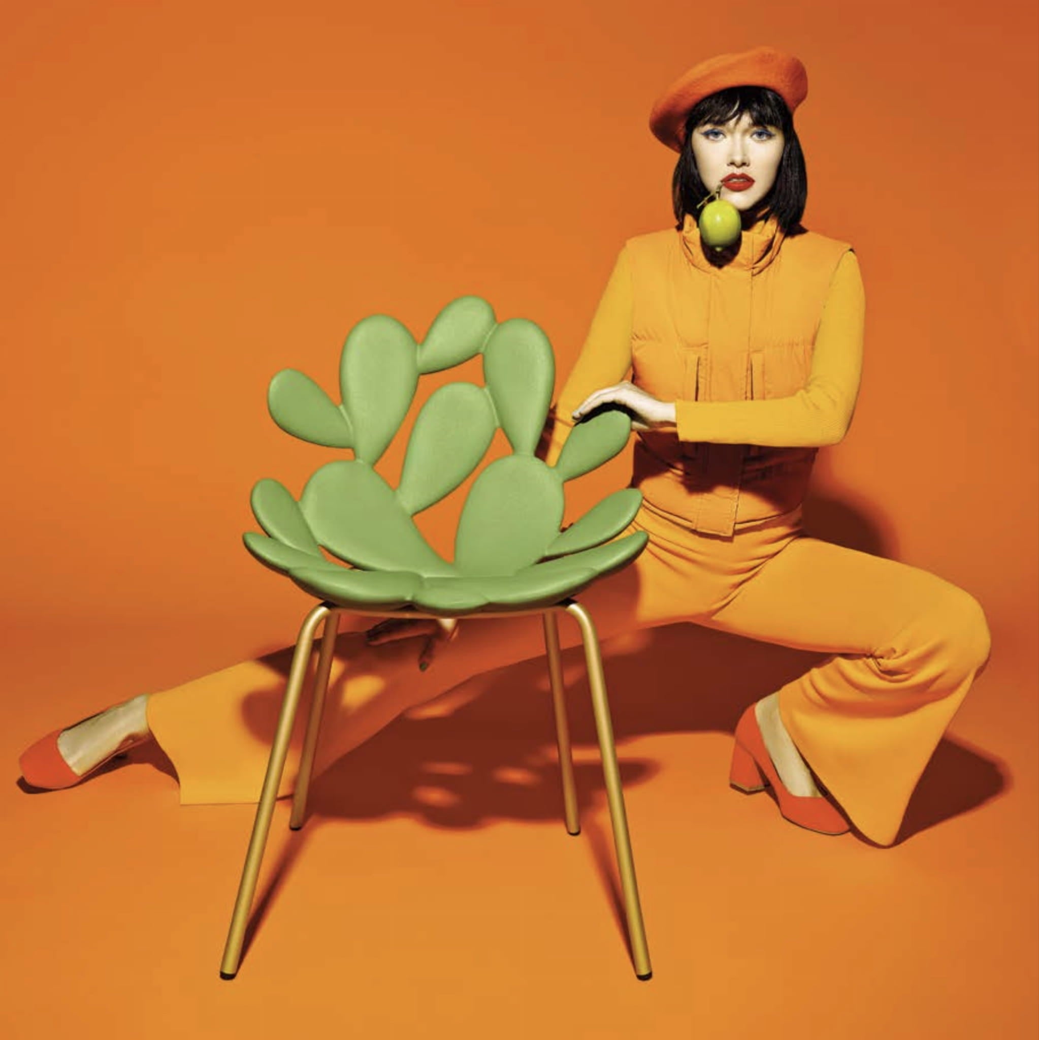 FILICUDI light green garden chair set